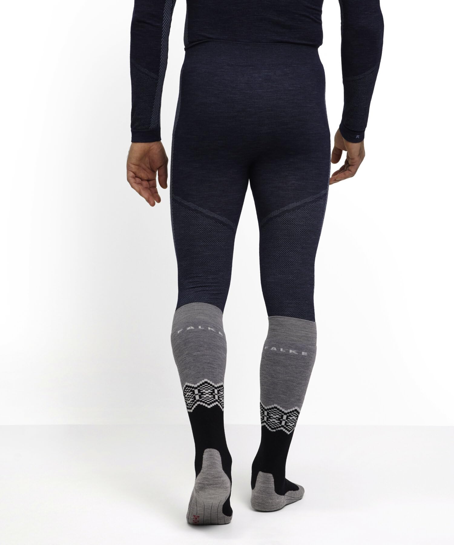 Falke Uomo Wool-Tech 3/4 Calzamaglia Sportiva Tecnica Intimo Funzionale