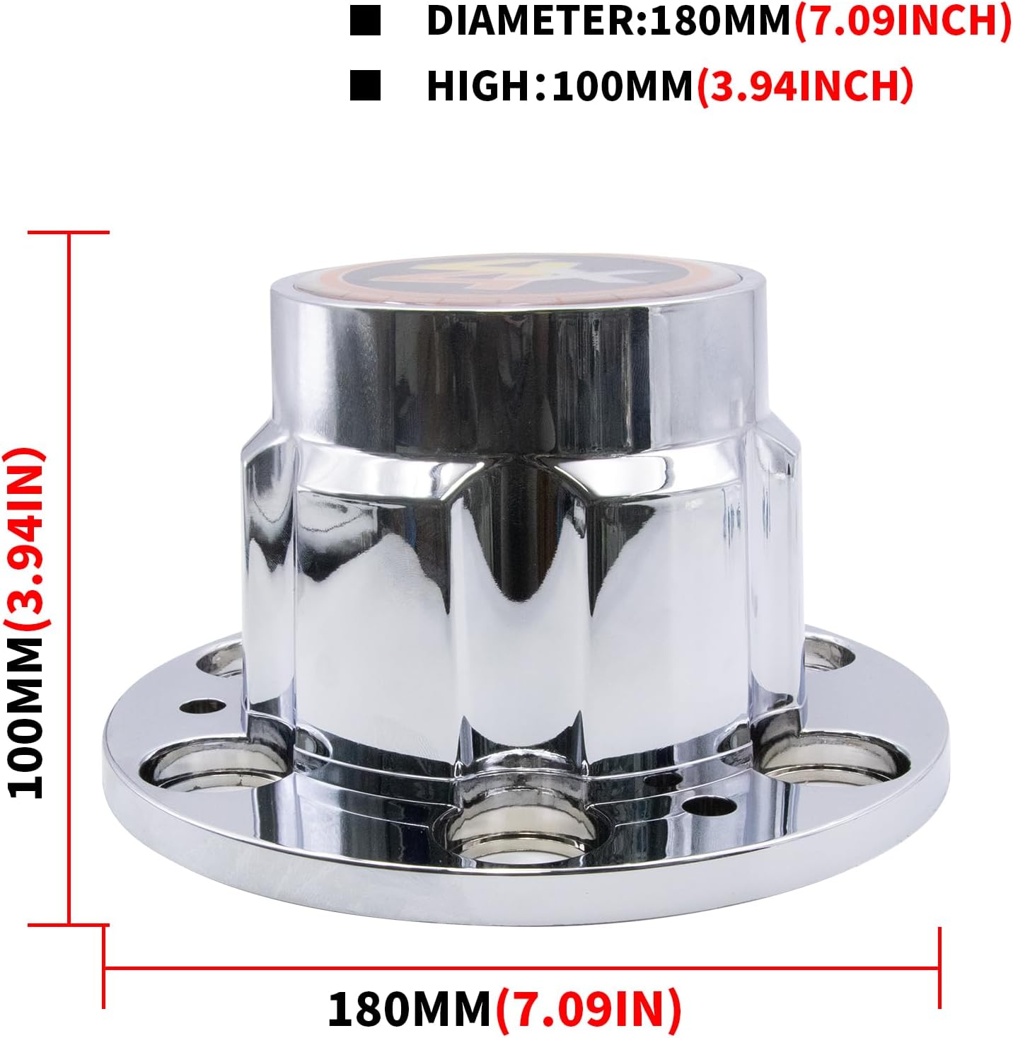 4PCS 7 1/8" Plastic Hubcaps for Chevy 1977-1987 4x4 Car Truck 6 Lug 15" 15x8 Rally Wheel Center Hub Caps Cover 560-1097