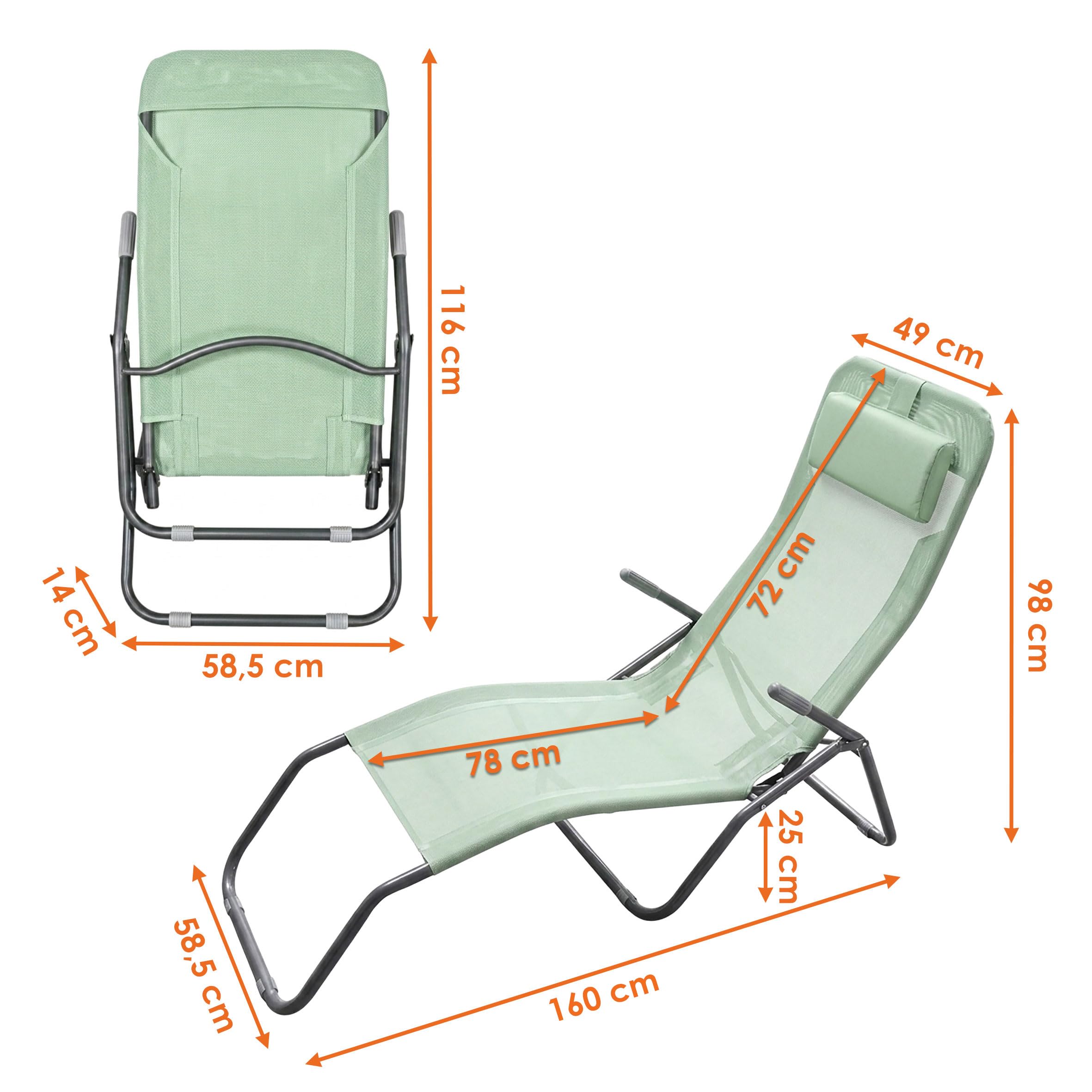 Spetebo Fauteuil médical grande taille, avec coussin vert