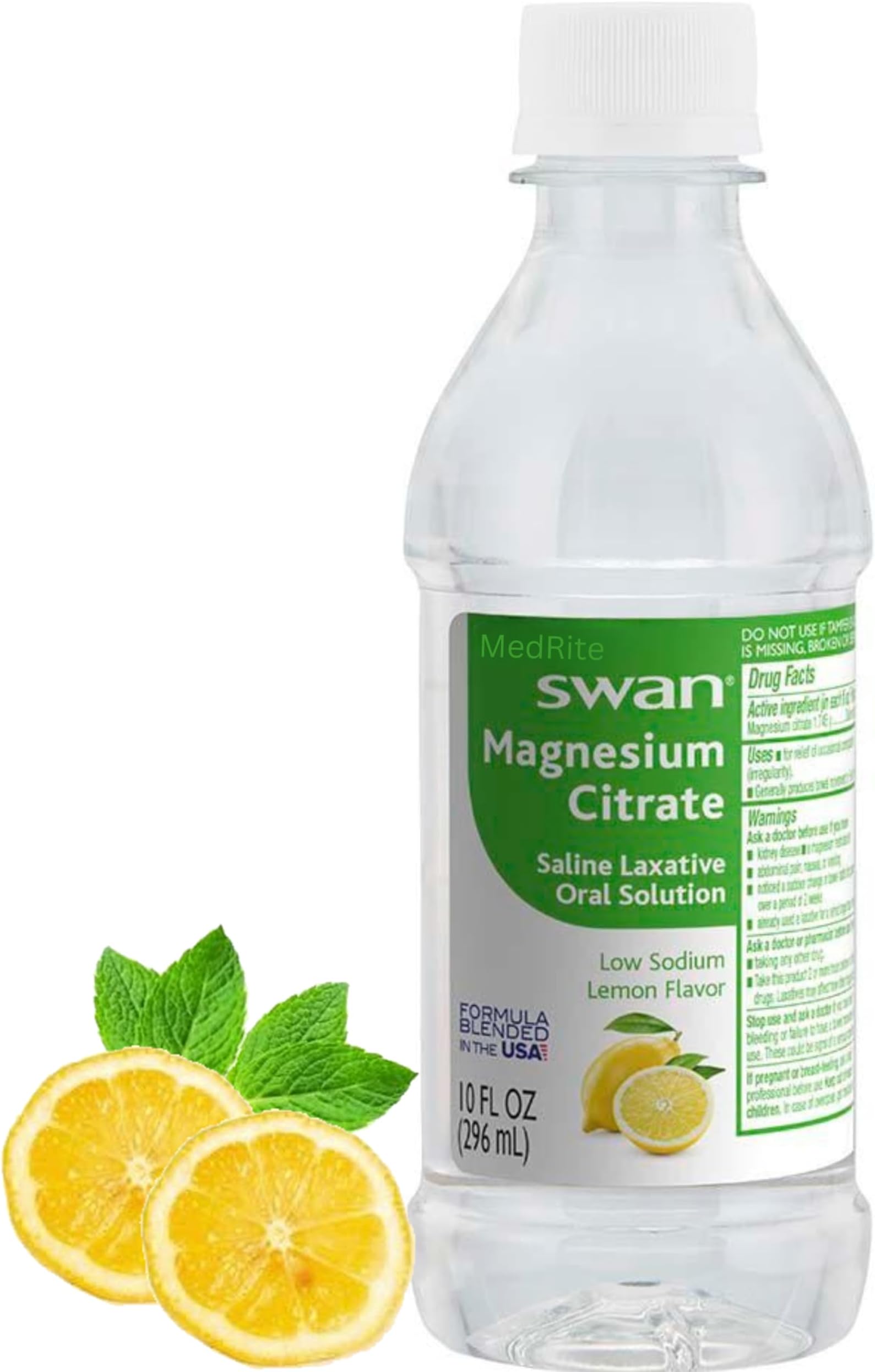 Magnesium Citrate, Oral Solution, Natural Lemon Flavor - Laxatives for Constipation Fast Acting. Laxatives for Constipation, Stool Softeners, Citrato de Magnesio (1) (10 Fl Oz (Pack of 1)