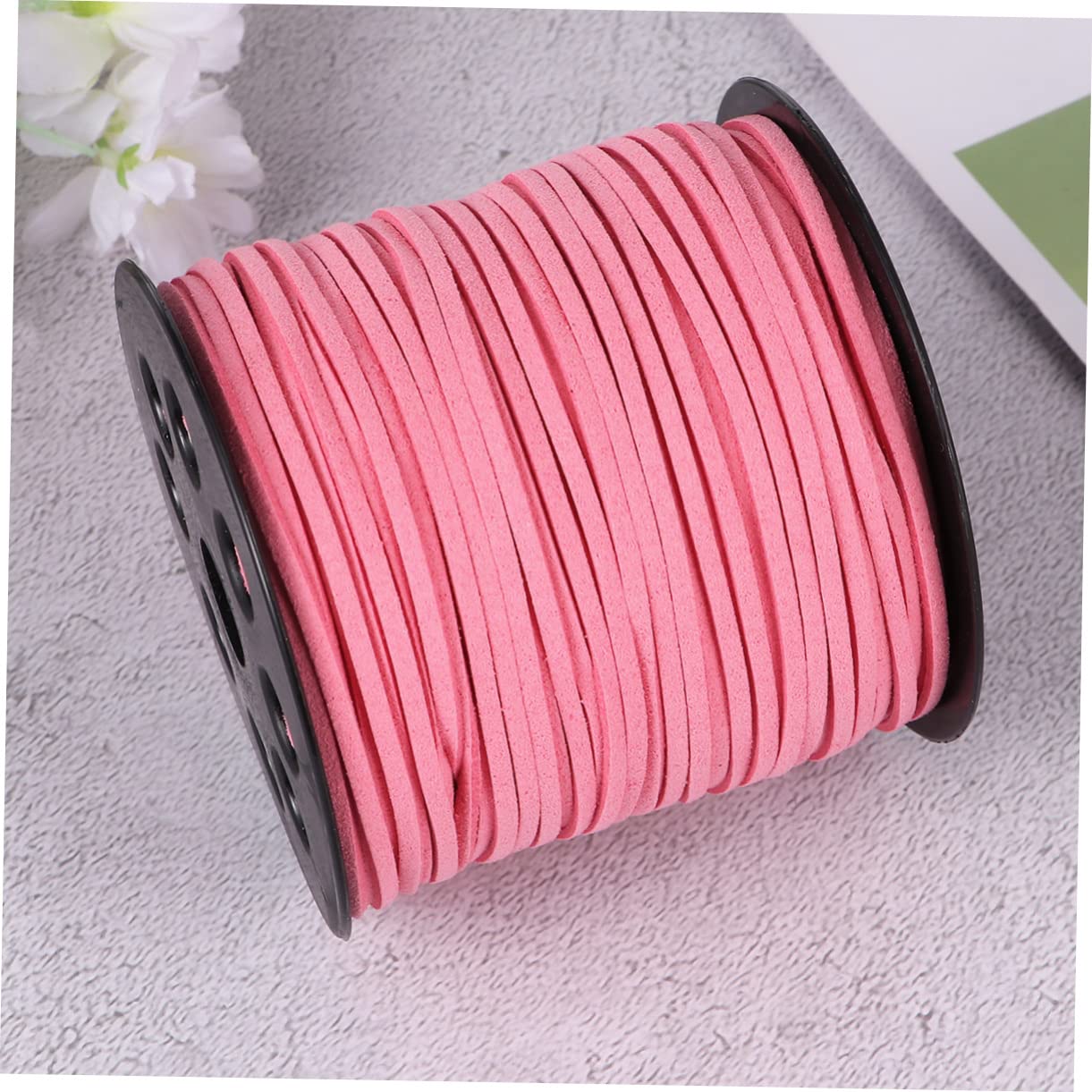 LALAFINA 2rotoli Filo Faux Suede Per Creazione Gioielli Da Rosa Per Braccialetti e Collane Per Decorazioni e Accessori Personalizzati