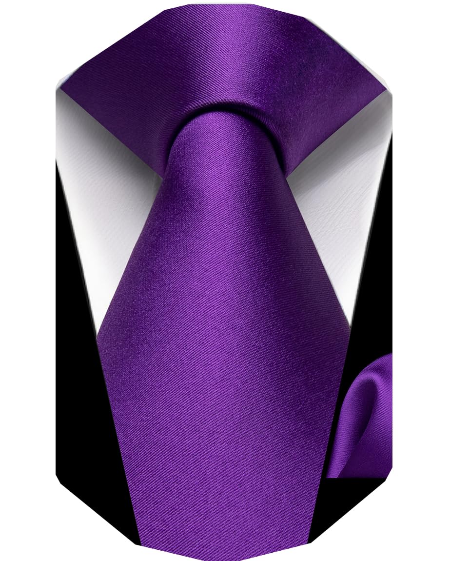 YourTies Boys Tie Silk Self Kids Necktie Pocket Square Set with Gift Box