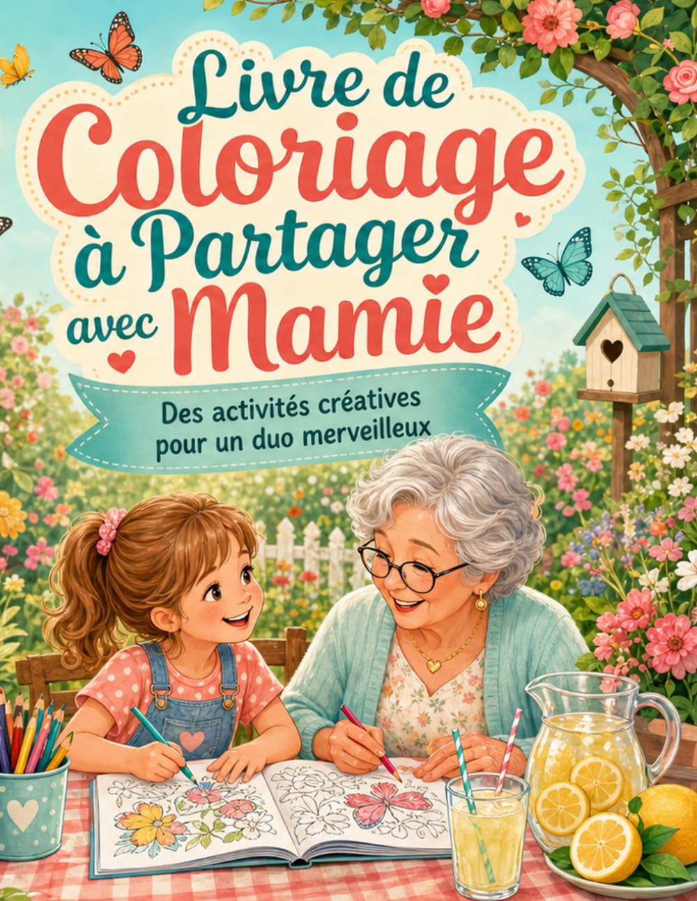 Livre de Coloriage à Partager avec Mamie: Des activités créatives pour un duo merveilleux