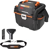 WORX Aspirateur sans Fil Eau et poussières Brushless 20V WX031.9, Moteur 300W, réservoir 11L, livré avec buse Large, suceur Plat, Tuyau Flexible, bandoulière, sans Batterie ni Chargeur - 1