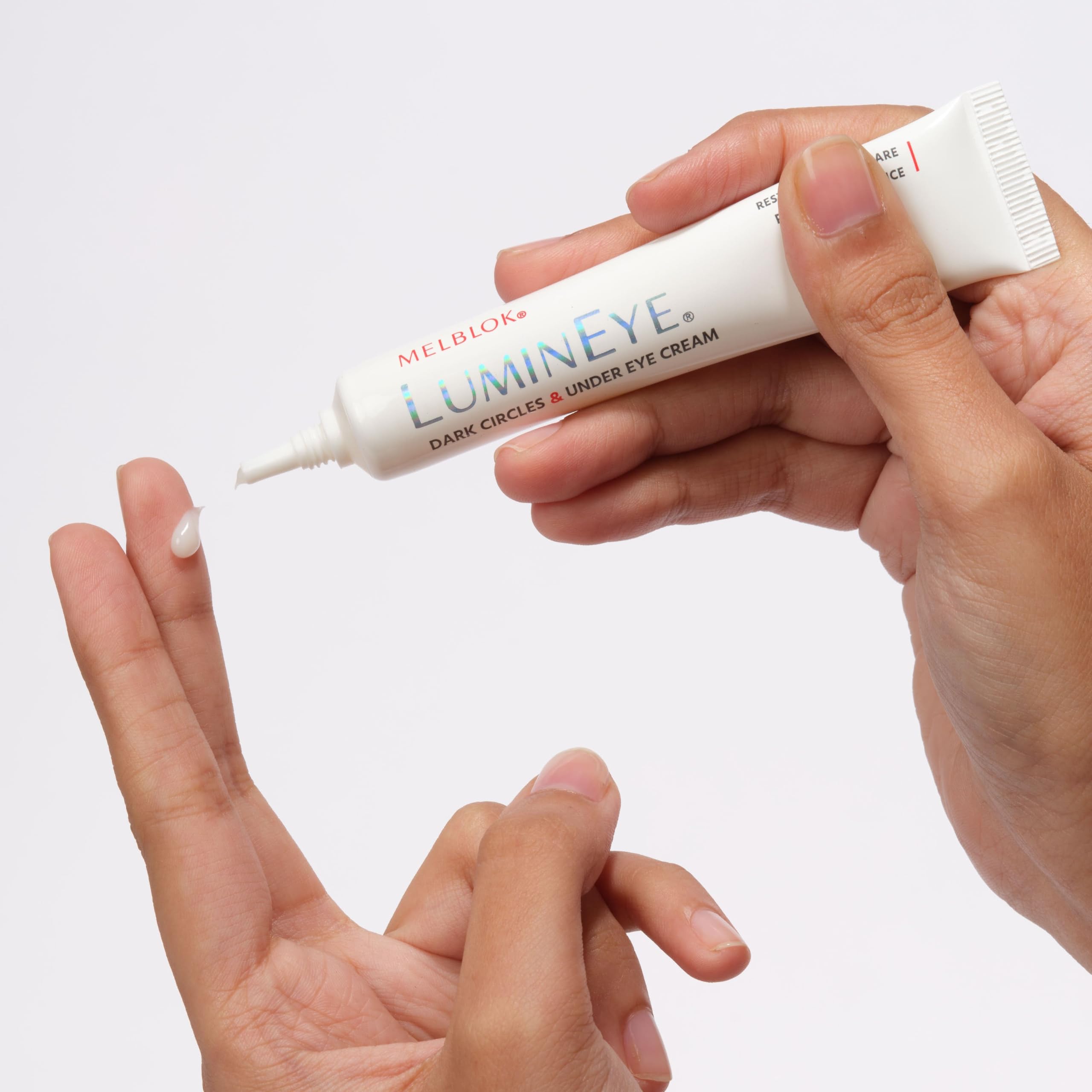 Melblok LuminEye Dark Circles & Under Eye Cream | Eye Cream for Dark Circles, Puffiness, Fine Lines & Tired Eyes with Niacinamide, Hyaluronic Acid & Peptides — Amazon image 3