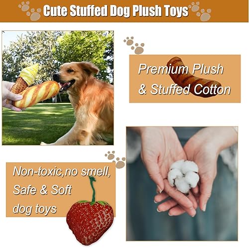 Miniatura 5 de Juguete masticable para perros, juguetes chirriantes de zanahoria para masticadores agresivos y juguetes de látex de dinosaurio para perros, juguete