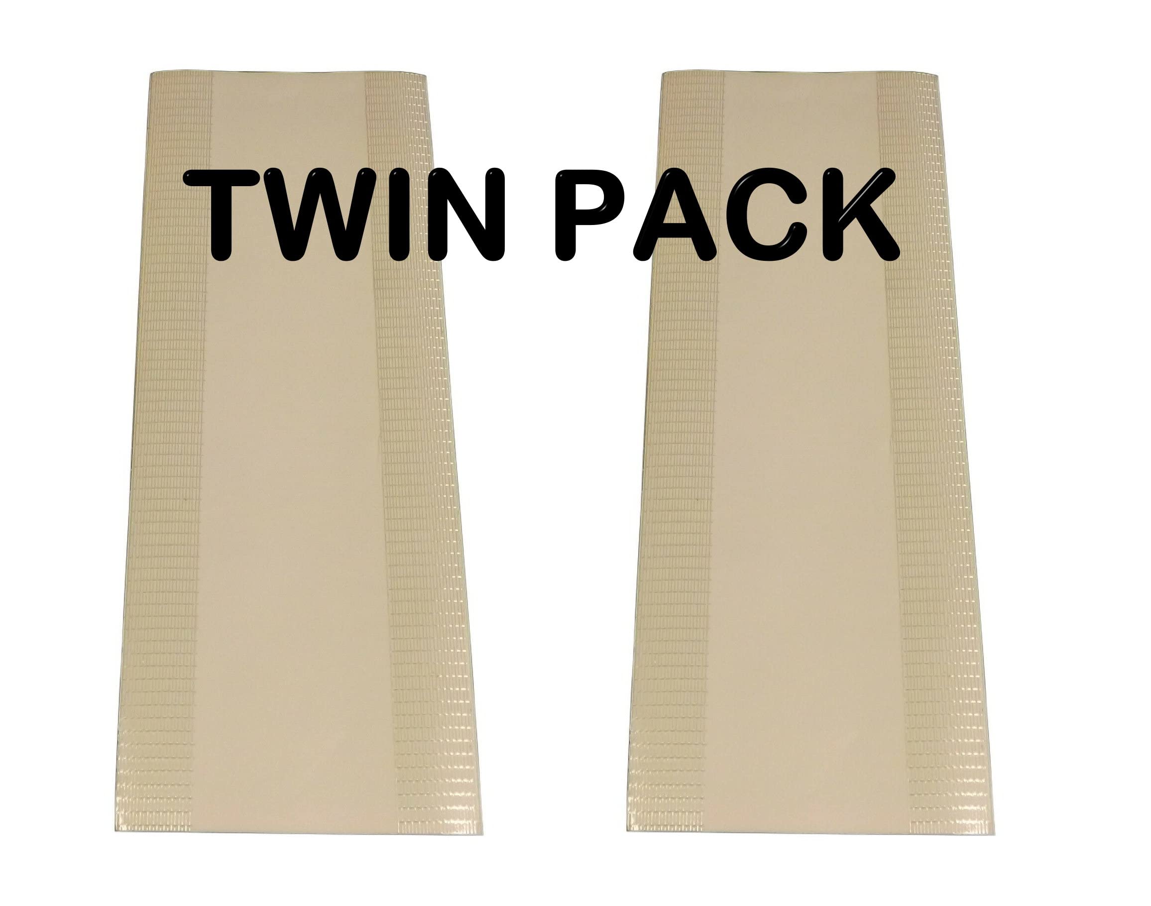 Twin Pack CJI Cricket Bat Clear Anti Scuff Sheet with Edge Tape Fitted