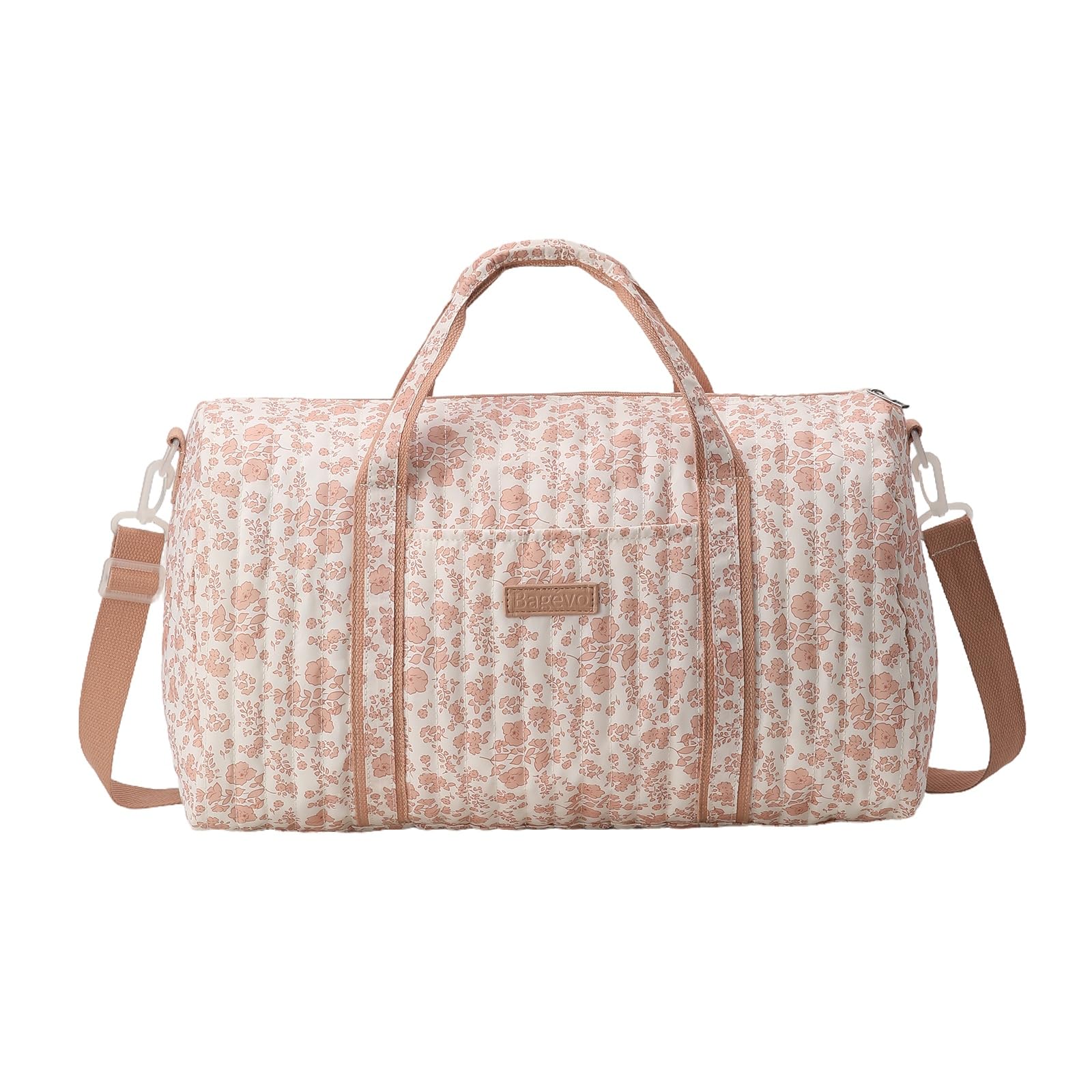 SDSFGX Floral Quilted Travel Diaper Bag Large Capacity Hospital Bag for Newborn Cute Duffle Bag Totes for Trip & Daily Use