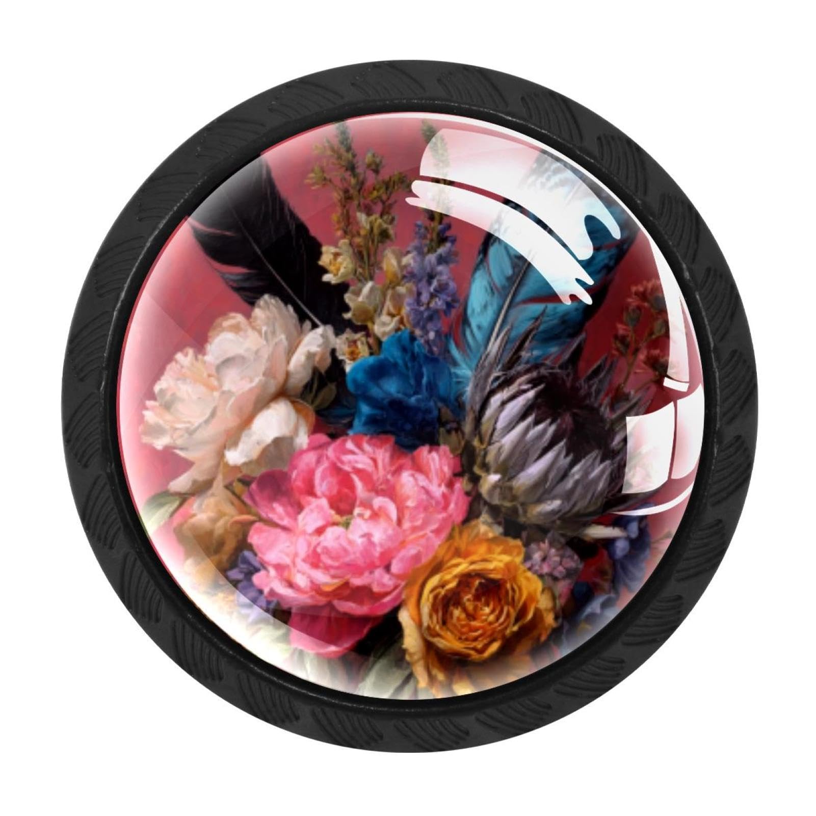 Boutons de placard fleurs pour relooker une commode de chambre enfant