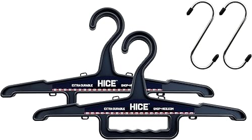 Miniatura 8 de HICE Percha estándar resistente, capacidad de carga de 150 libras, resina duradera de alto impacto, para equipo pesado, trajes de neopreno, equipo