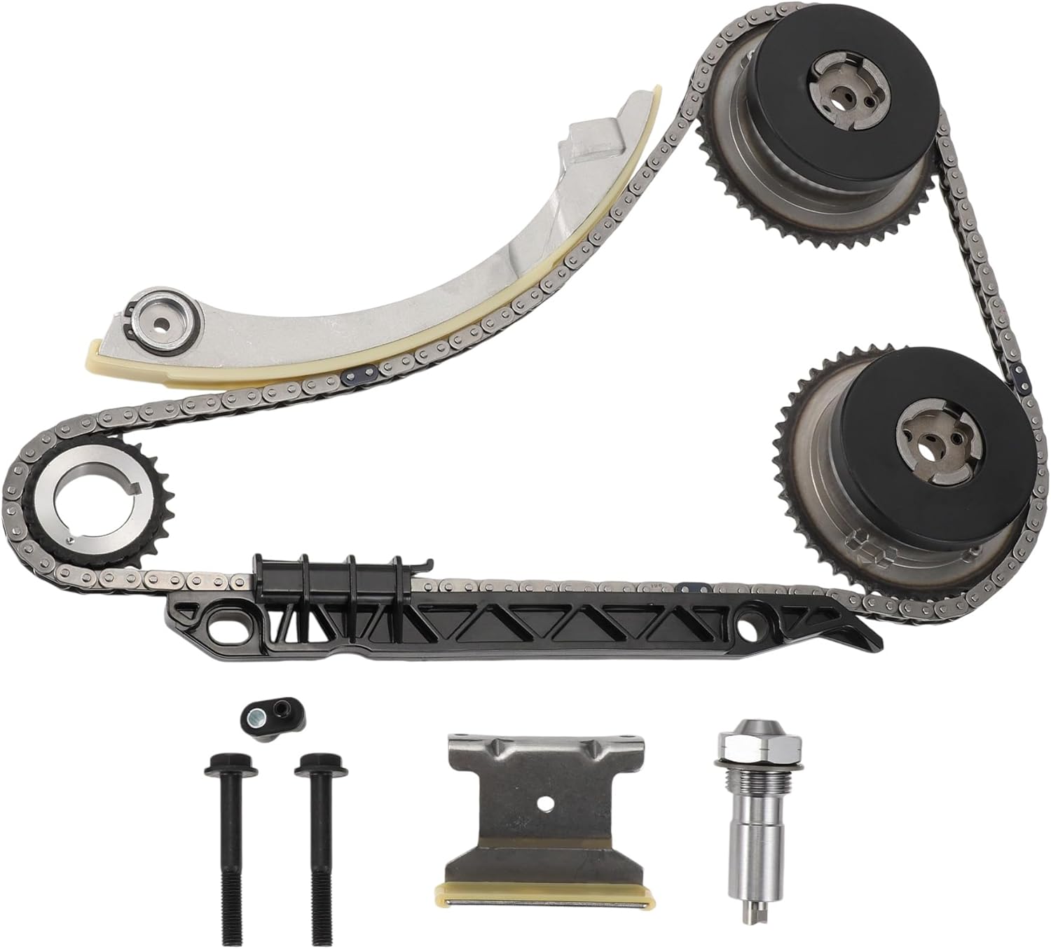 1 Set Engine Timing Chain Kit for Buick Verano LaCrosse Regal for Chevrolet Equinox Cobalt Malibu Orlando 2.4L No.12621505/24461834/12608580/24449448/24424758
