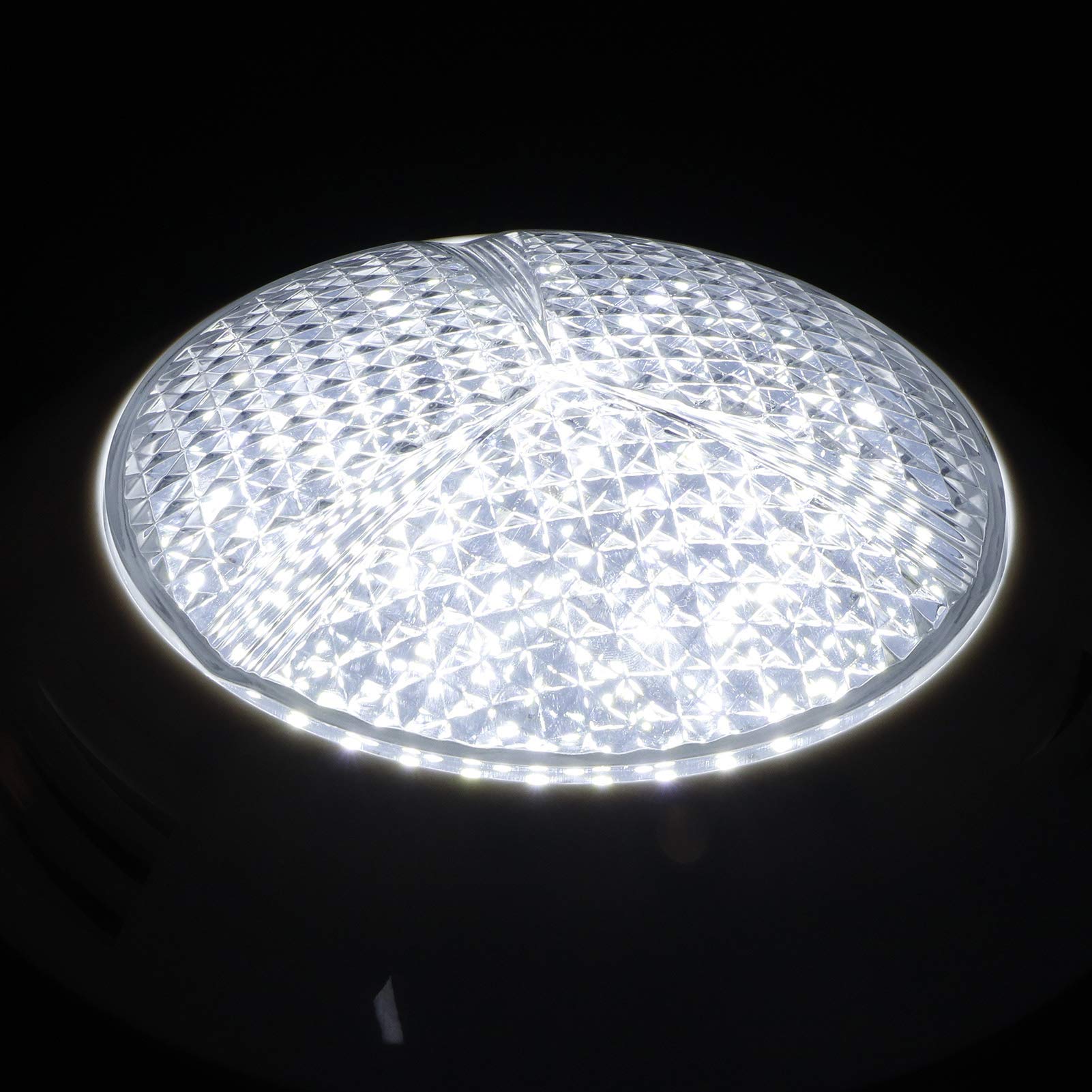 Fafeicy Podwodna IP68 Wodoodporna 18W AC12V Zatapialna do Basenu, 160 Chipów LED Podświetlenie 120 Stopni do Dekoracji Fontanny Basenowej