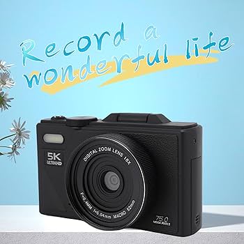 ▼5K デジタルカメラ UHD＆75MP　ULTRA HD　カメラ Amazon | 写真とビデオ用の5Kデジタルカメラ,3 フリップ