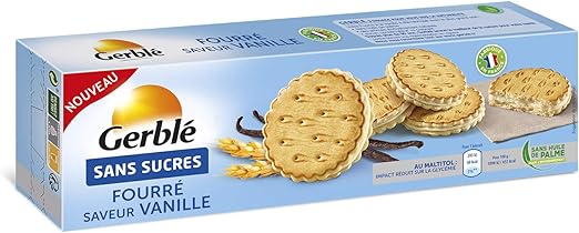 Gerble Fourres Saveur Vanille Sans Sucre 185 G Amazon Fr Epicerie