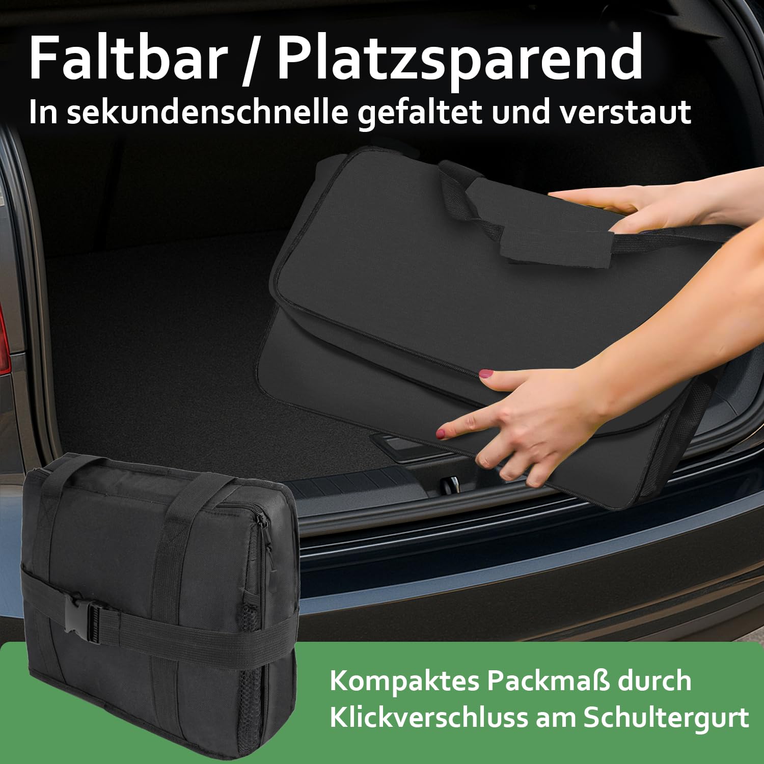 Cottara® Kühltasche Gross mit auslaufsicherer Isolierung 30l – Kühltasche faltbar groß zum Einkaufen & Picknick – Ideale Einkaufstasche, Isoliertasche, Thermotasche, Picknicktasche
