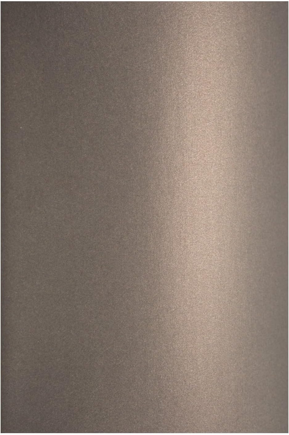 Netuno Curious Metallics Chestnut Glossy Paper A4 A4 210 x 297 mm 120 g Pack of 10 Pearlescent Paper A4 Printable Craft Paper Shimmering Wedding Birthday Christmas Invitations Paper Crafts