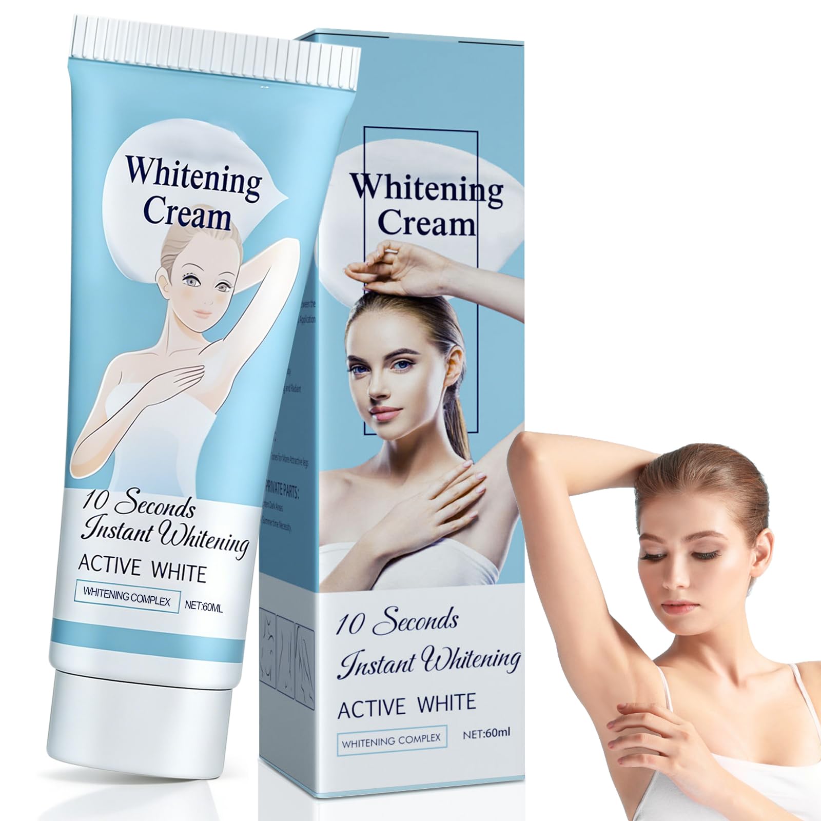 Crema Aclarante Corporal 120g,Tratamiento para Manchas Oscuras, Apto para Axilas,Rodillas y Zonas Íntimas,Hidratación Profunda para un Tono de Piel Más Uniforme y Suave — view 8