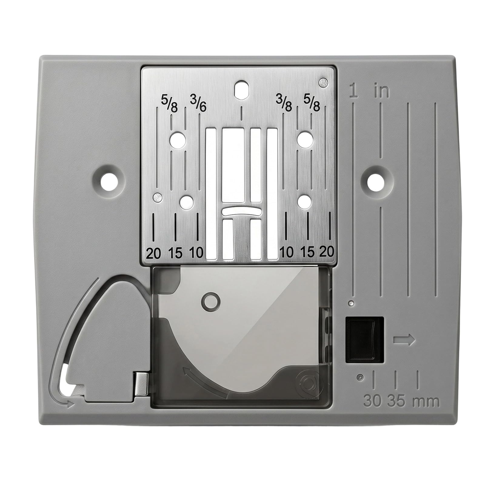 Kaeltsyn Garment Repair Sewing Machine Plate Replacement for Home Tasks, Single Needle Plate Part for Quick Craft Sewing Project Needle Machine Part Garment Repair Home Craft Mending Quick Swap Daily