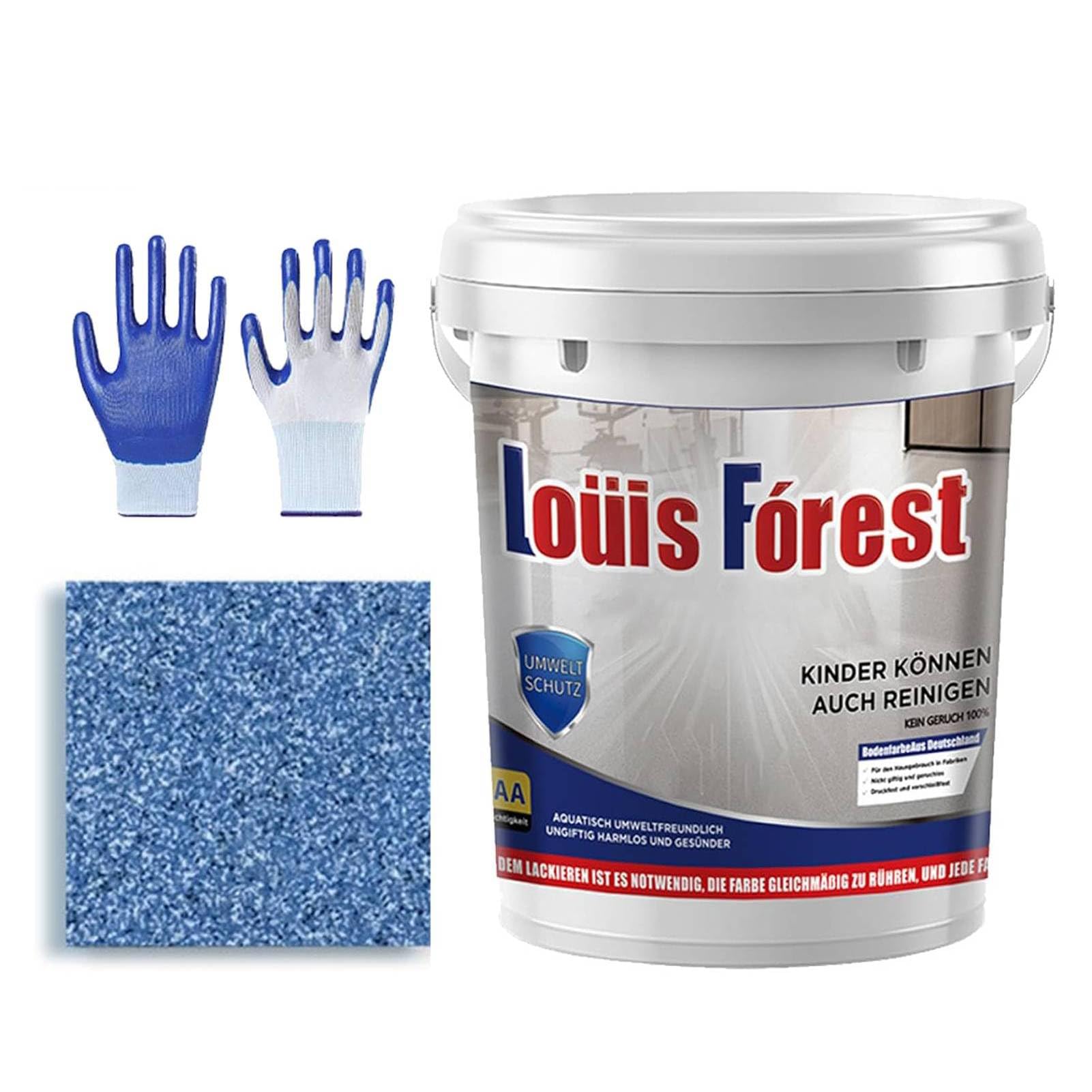 Yuhaidzsw Blue-A Epoxy Colored Sand Floor Paint, Louis Forest Epoxys Floors Paint, Epoxys Colored Sand Self-Leveling Coating, High Gloss Marble Effect Epoxy Floors Coating (,0.5 Liters)