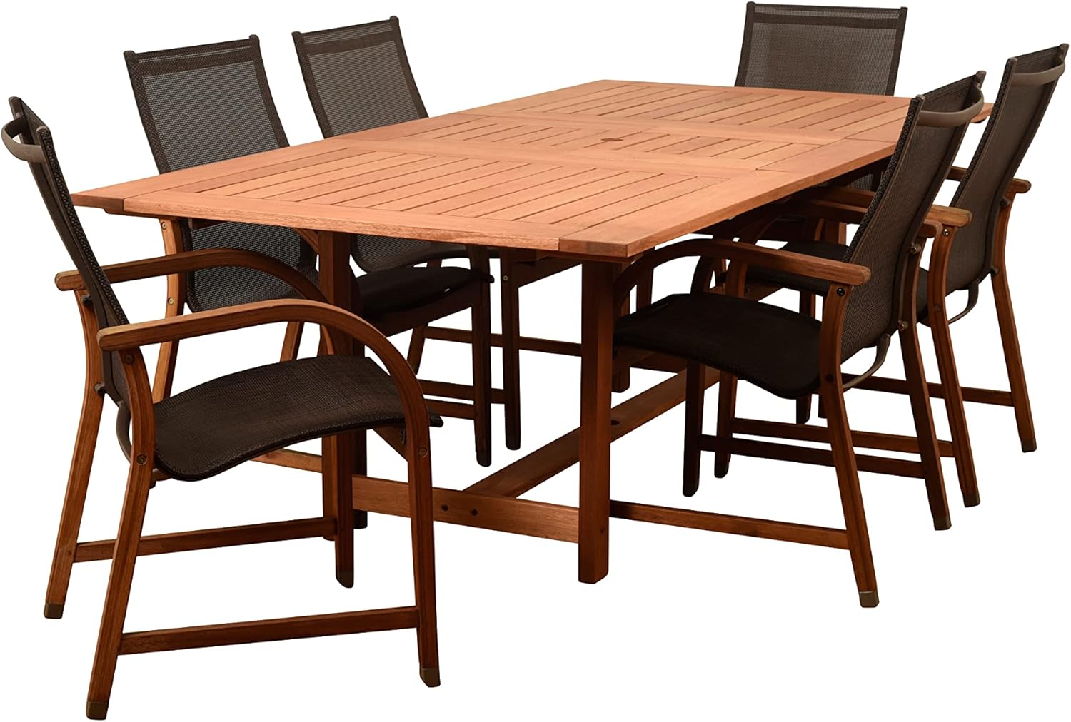 Amazonia Bahamas 7 Piece Rectangular Patio Dining Set