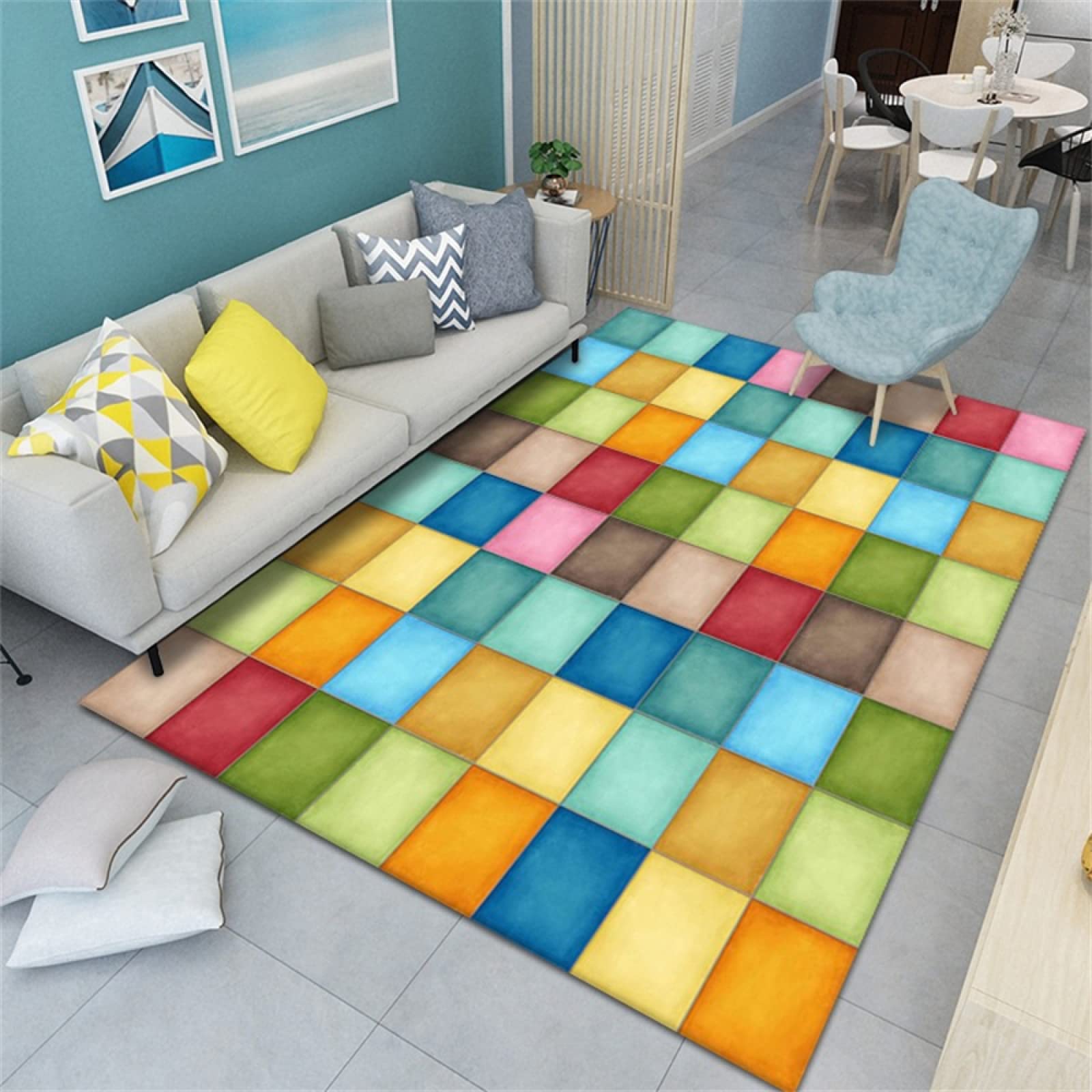 Tapis doux 300x400cm pour chambre de fille ado et salon chaleureux