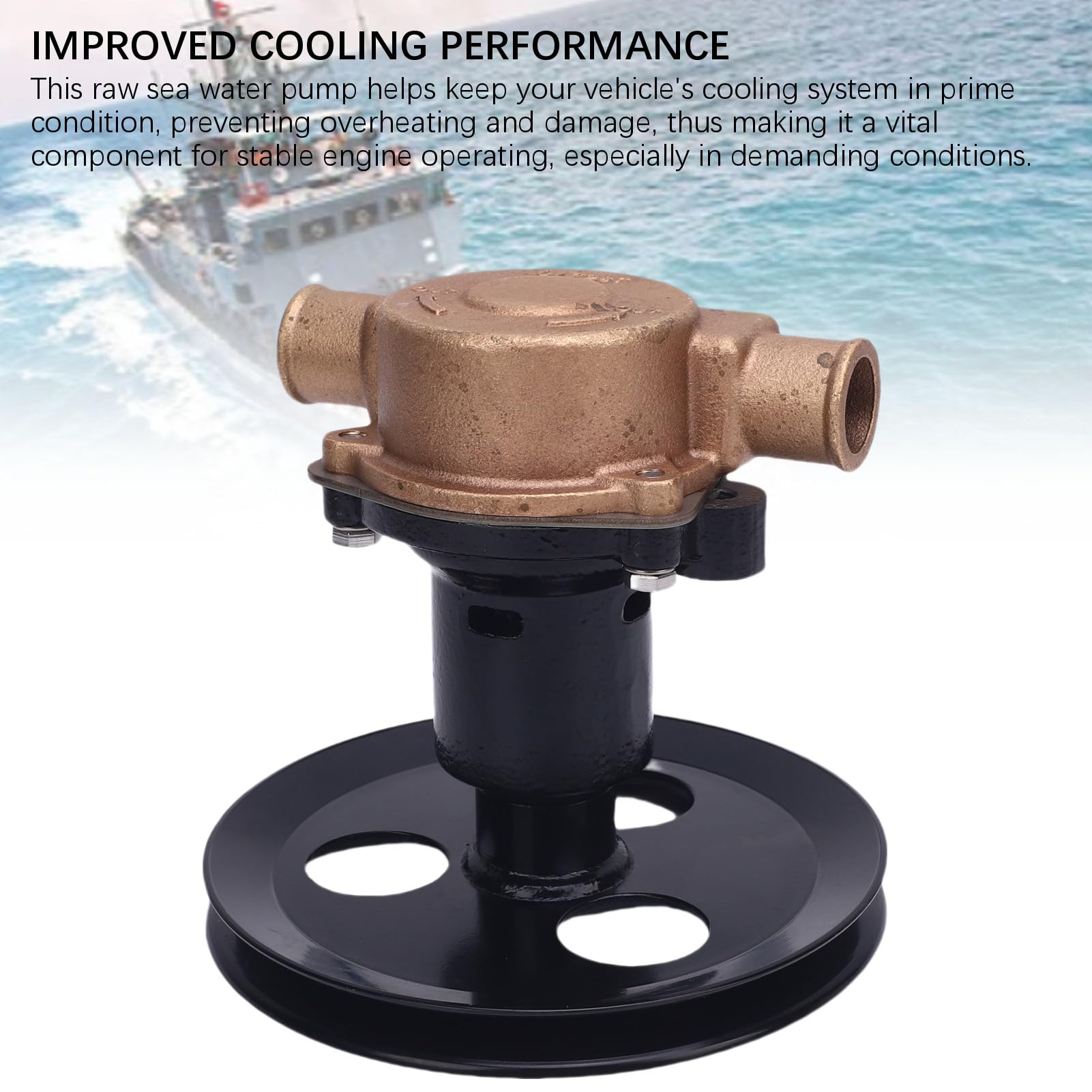 SUNGOOYUE Pompa di Mare, Pompa di Ricambio in Lega di Ottone per di Raffreddamento Ad Acqua di Mare Sherwood G20 G21 302 351