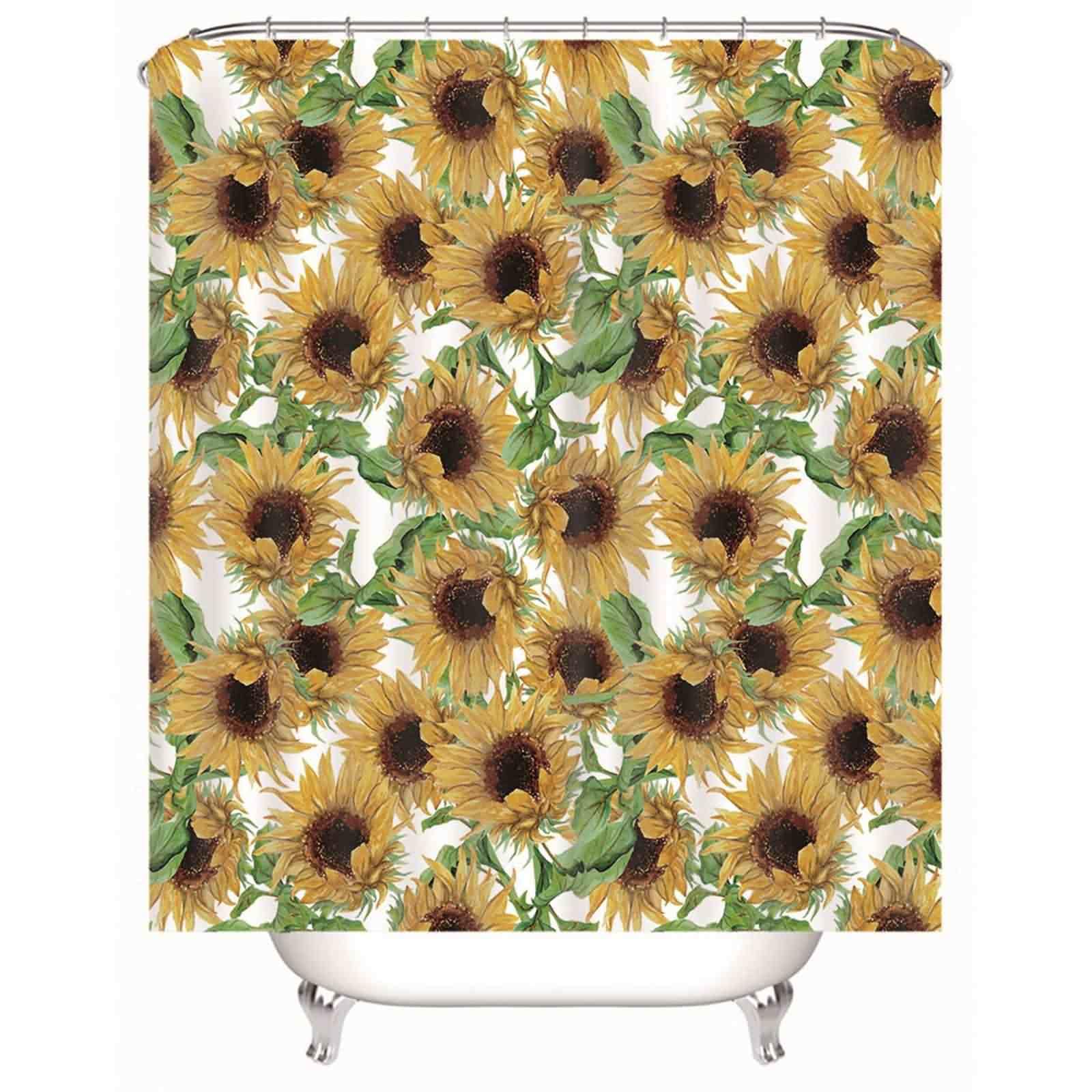 Rideau de douche vintage 220x180 cm lavable avec anneaux style hôtel chic
