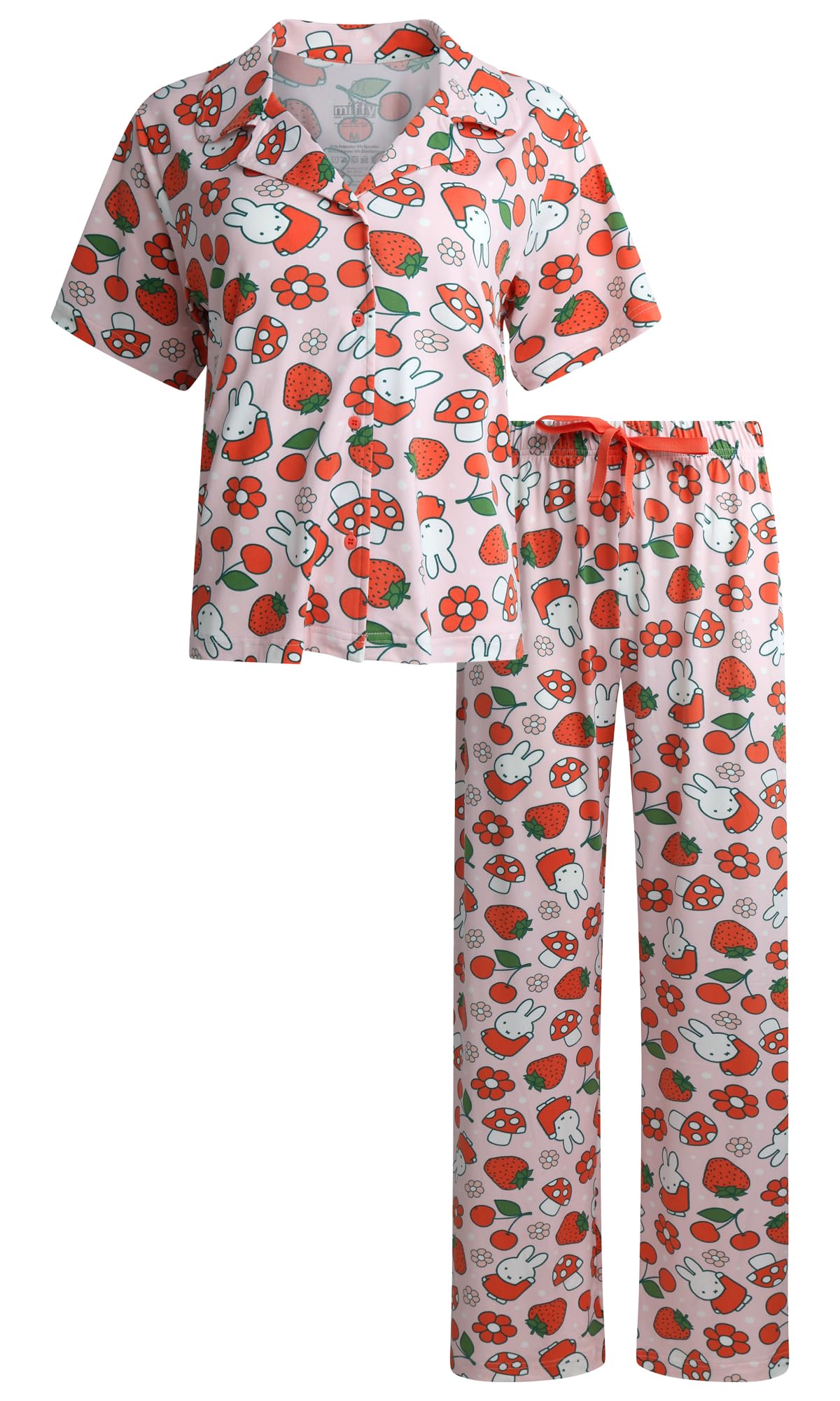 COCO BRANDS Womens Pajama Sets - 2 Piece Scooby-Doo Smurfs Chucky Miffy Rugrats Button Down Sleep Shirt and Matching PJ Set