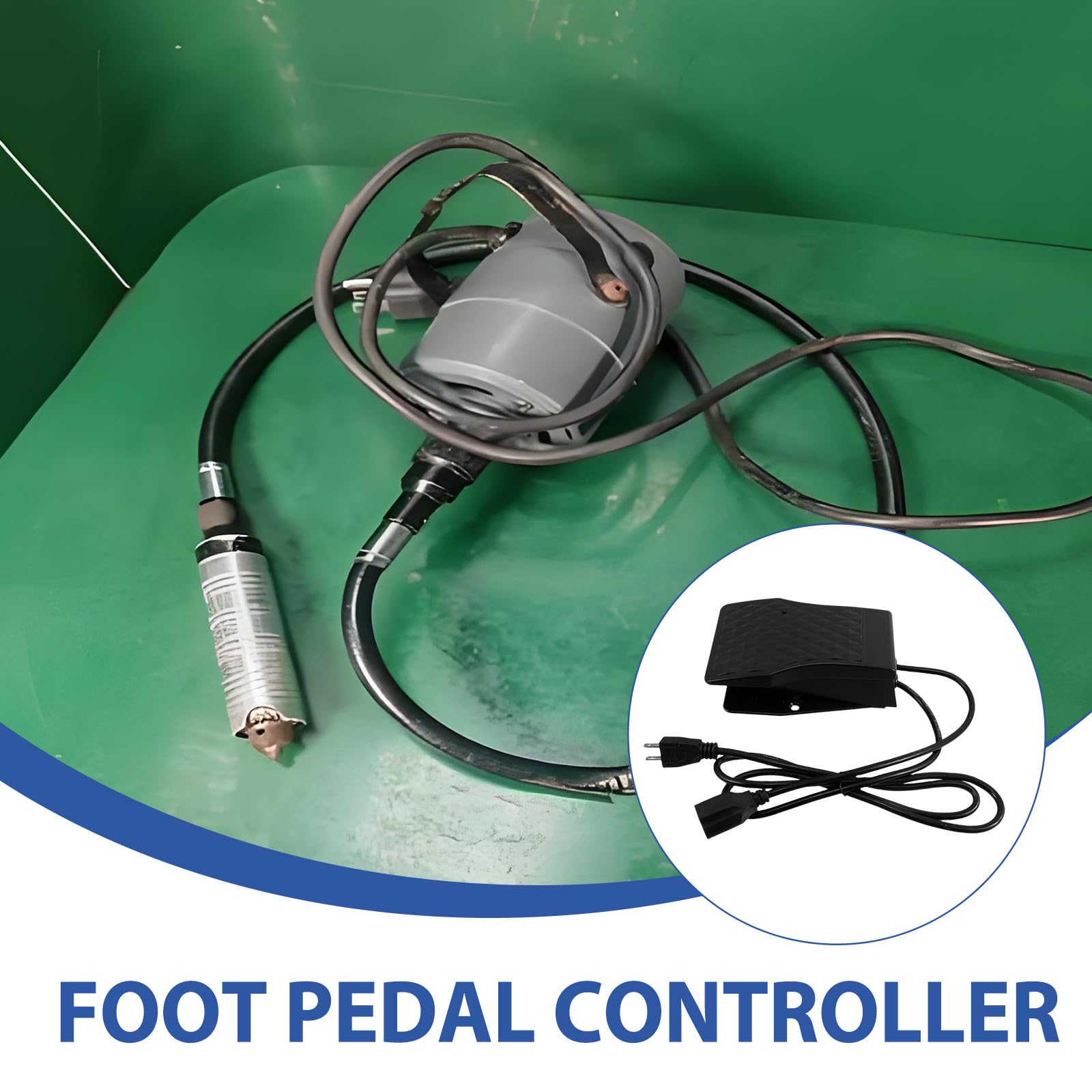 Alipis Pédale de Commande Matériau Plastique Noir Contrôle de Vitesse Infini pour Outil de Meulage Suspendu Électrique Accessoire pour Usage Domestique 220v