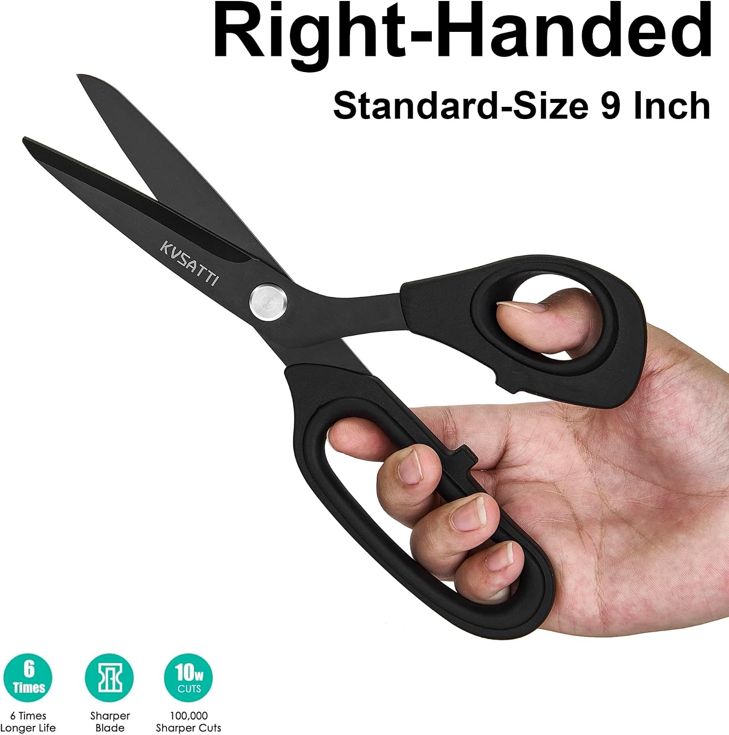 Black Scissors All Purpose Heavy Duty for Office Desk Paper Crafts