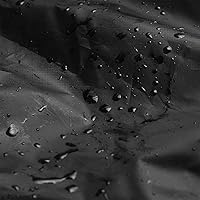 Vista 4 de Funda para Silla Apilable de Exterior Impermeable, Uranshin Fundas para Muebles de Patio Exterior Sillas Apiladas 210D, Fundas para Sillas