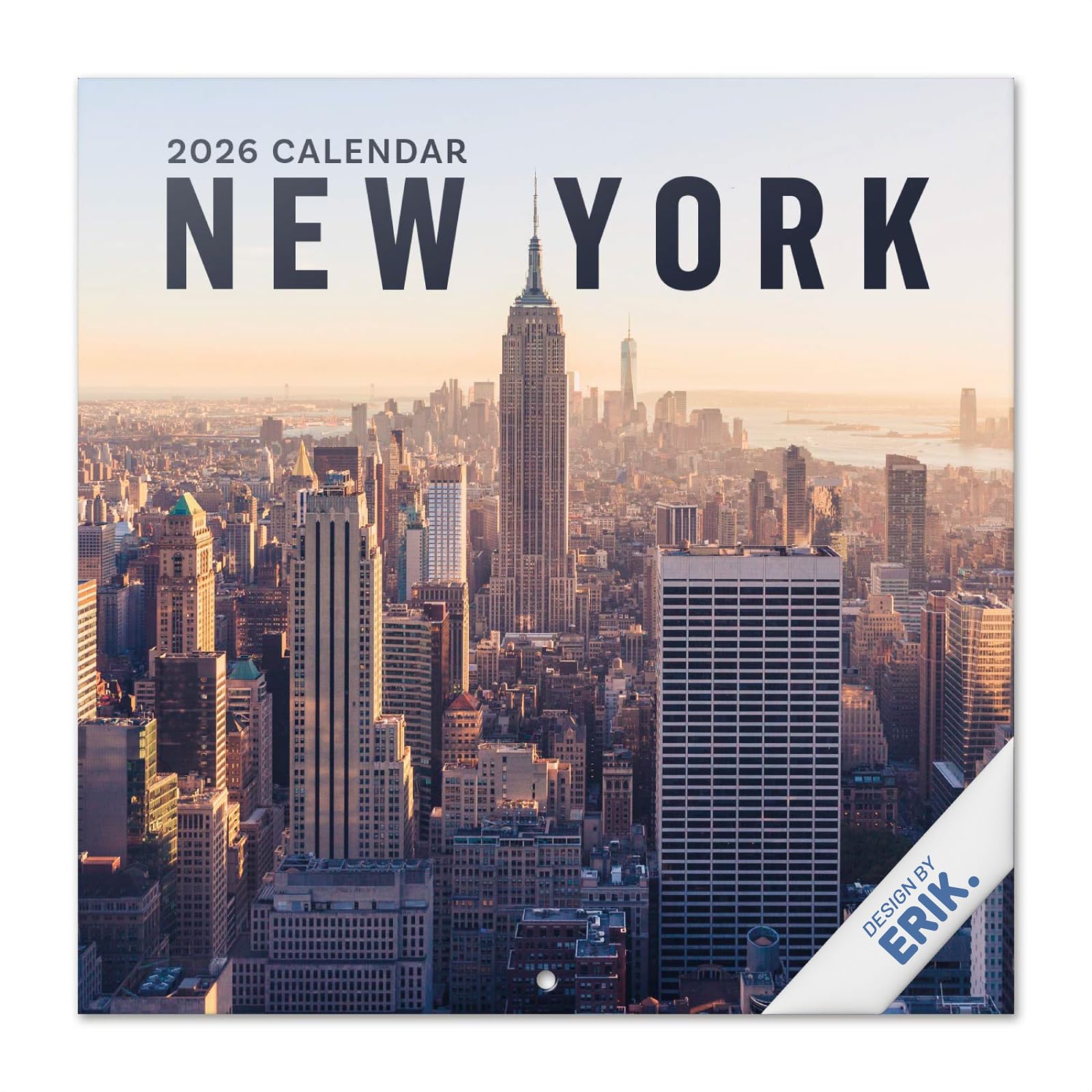 Grupo Erik Wall Calendar 2026 - New York Calendar 2026 | Square 30 x 30 cm - 12 x 12 inches Wall Planner, Family Planner Month To View | New York Gifts For Friends