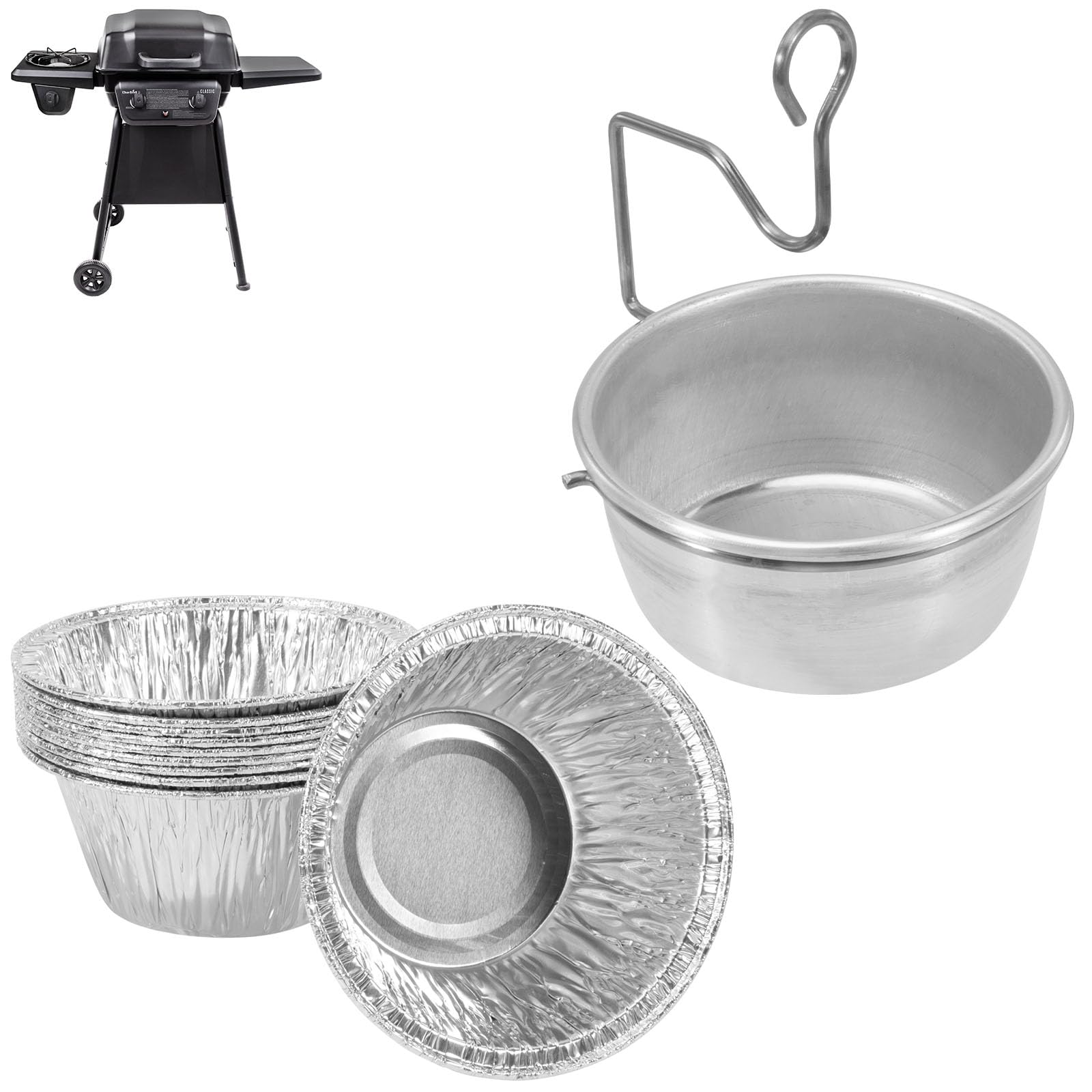 WEBROILGrill Drip Pans Liner Replacement Parts for Outdoor Grills