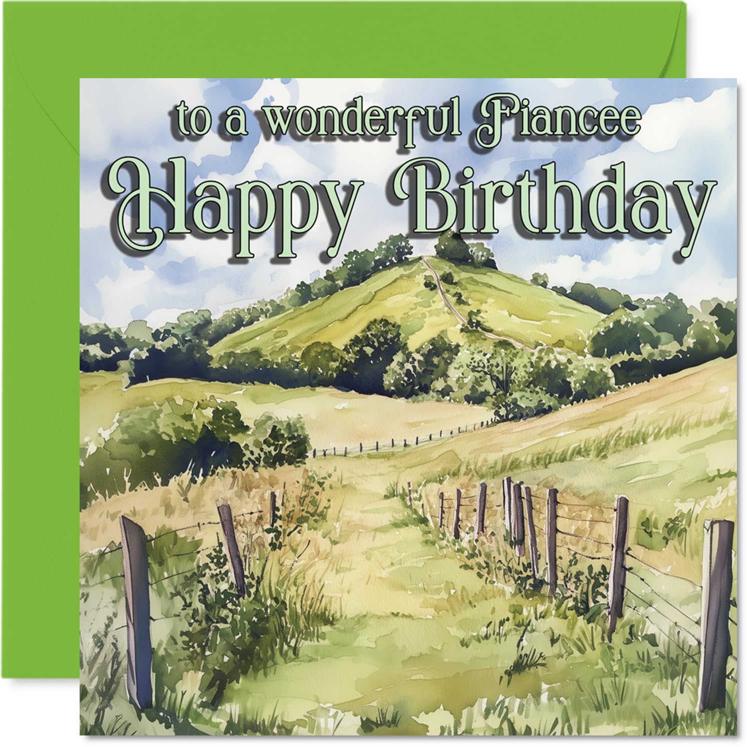 Heartfelt Birthday Card for Fiancee, Warm Wishes for Your Special Day