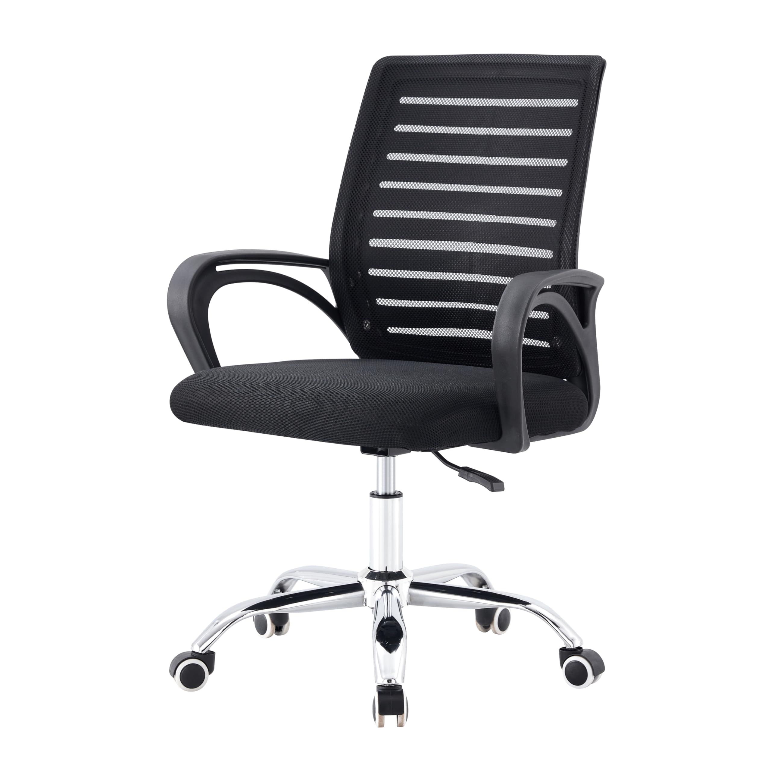 Cadeira Ergonômica Conthey Home Office e Escritório, Encosto Listrado Mesh Respirável, Regulagem de Altura a Gás, Ba