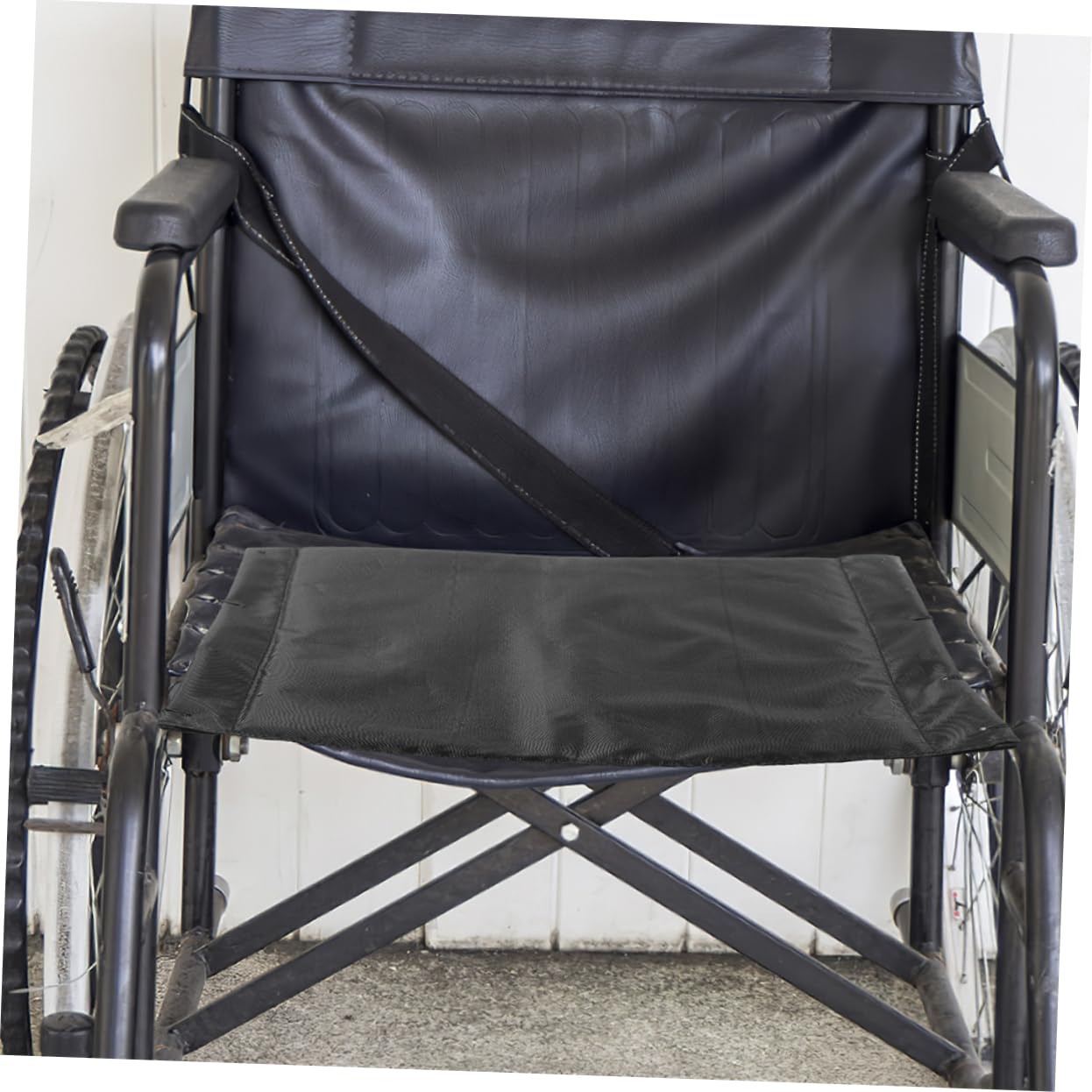 MAGICLULU Cojín para Silla de Ruedas de Tela Oxford, 2 Piezas | Negro, Transpirable y Fácil de Limpiar, Repuesto para Suministros de Sillas de Ruedas