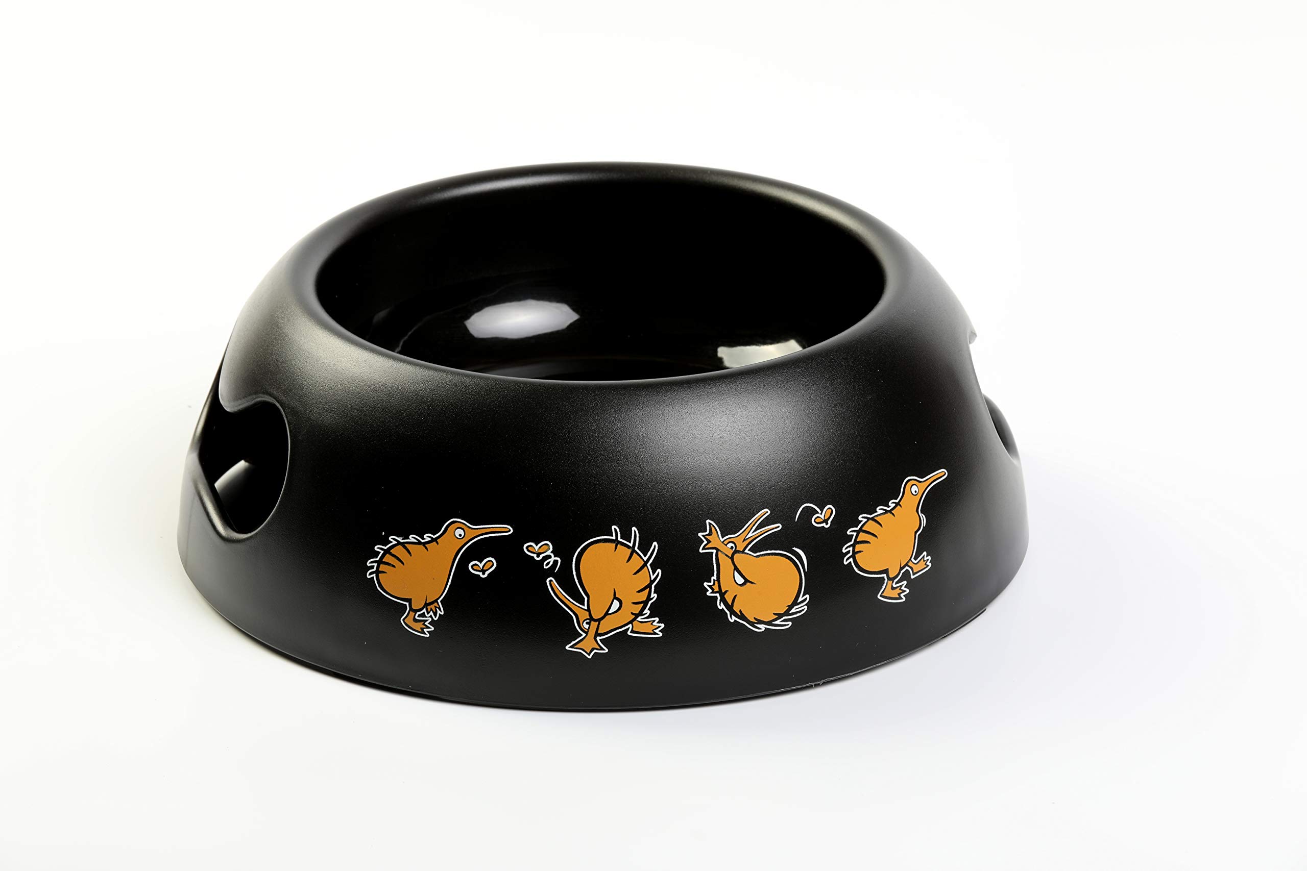 Kiwi WalkerRunning Kiwi Design Medium Bowl - Orange/Black
