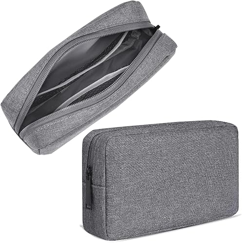 Miniatura 18 de Bolsa Organizadora de Viaje para Electrónica, Estuche Organizador de Cables Pequeño, Funda Impermeable para Accesorios de Viaje, Estuche