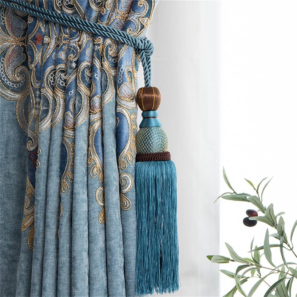 FMURY Curtain tie Rope a Pair of Creative Decorative Accessories Hanging Ball Tassel Single Ball Hook Strap