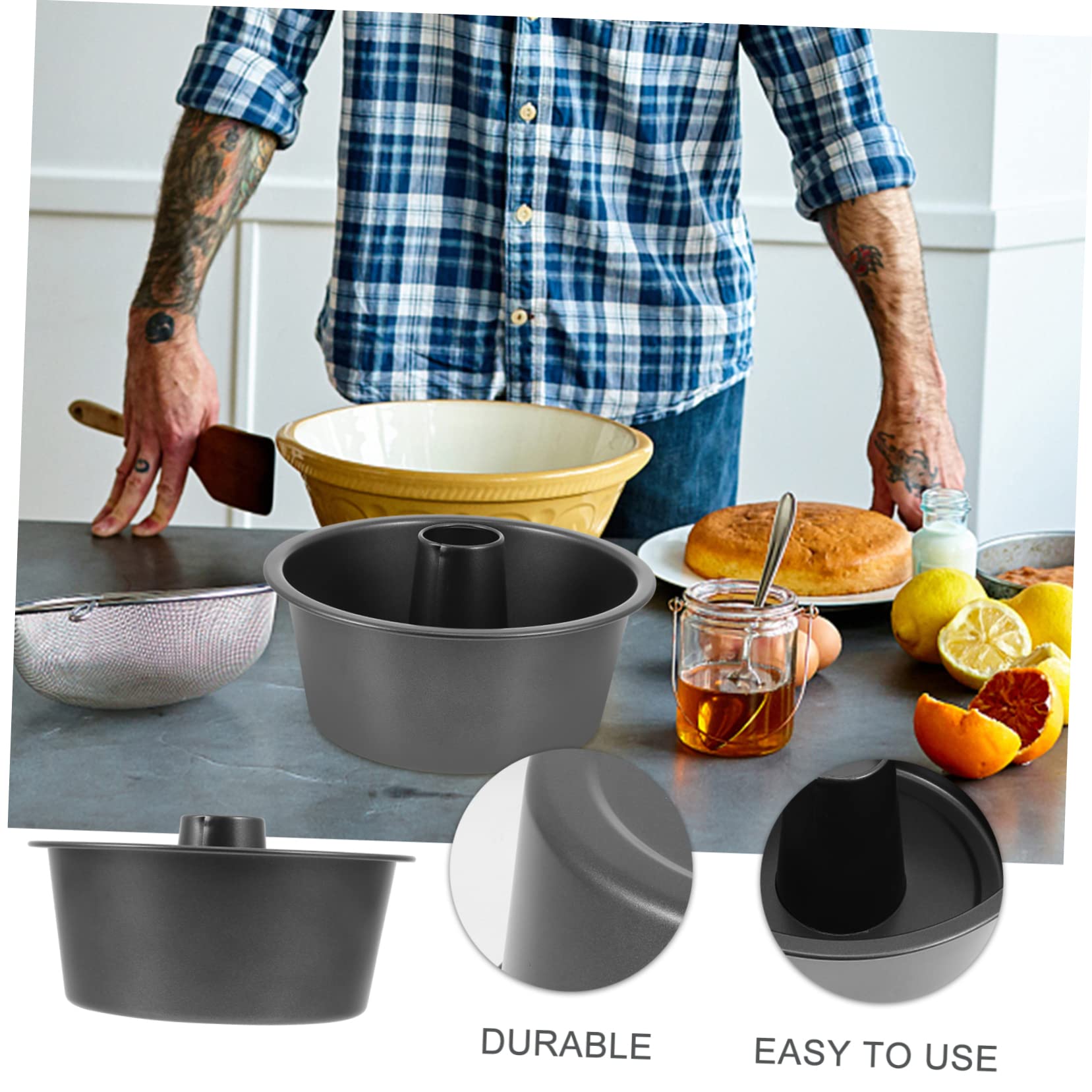 PRETYZOOM Molde Para Tartas De 3 Piezas Molde Nórdico Para Tartas Molde Para Hornear Gomitas Molde Para Pan De Estaño Molde Para Pan Con Fondo Extraíble Molde Para Pasteles Molde Para