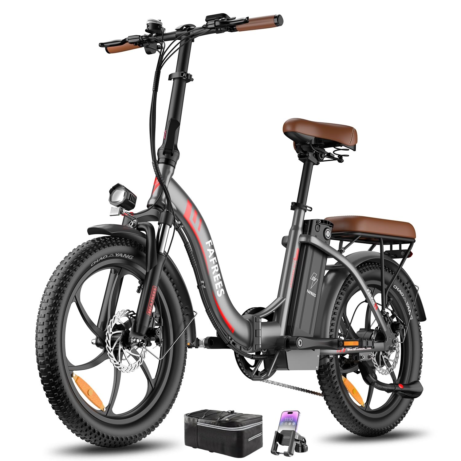 Fafrees F20 Pro E-Bike Klapprad 20x3.0 Zoll, 36V 20Ah/25Ah Akku, 250W Pedelec 25km/h, 150kg Tragfähigkeit