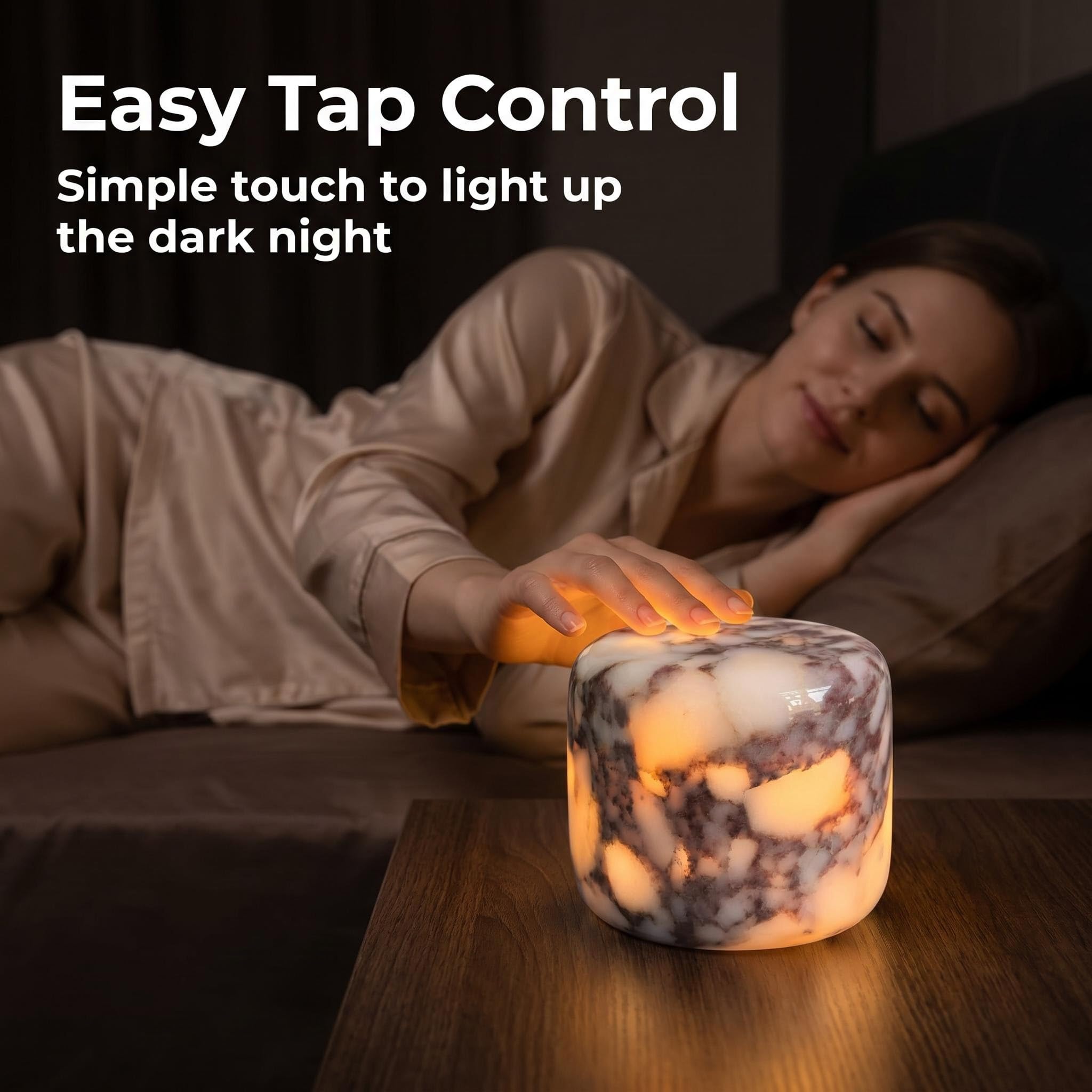 Lampe en marbre – Lampe de table de luxe en pierre