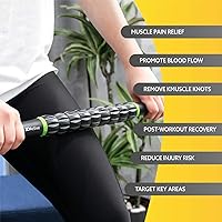 Vista 6 de 3DActive 3DActive - Rodillo de masaje para recuperación muscular, tejido profundo y masaje de puntos gatillo. Verde