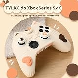 GeekShare Silikonowe etui ochronne do kontrolera Xbox Series X/S, miękkie, antypoślizgowe etui z 2 nakładkami joysticka, ergonomiczny kolor uchwytu dla graczy – Calico Cat