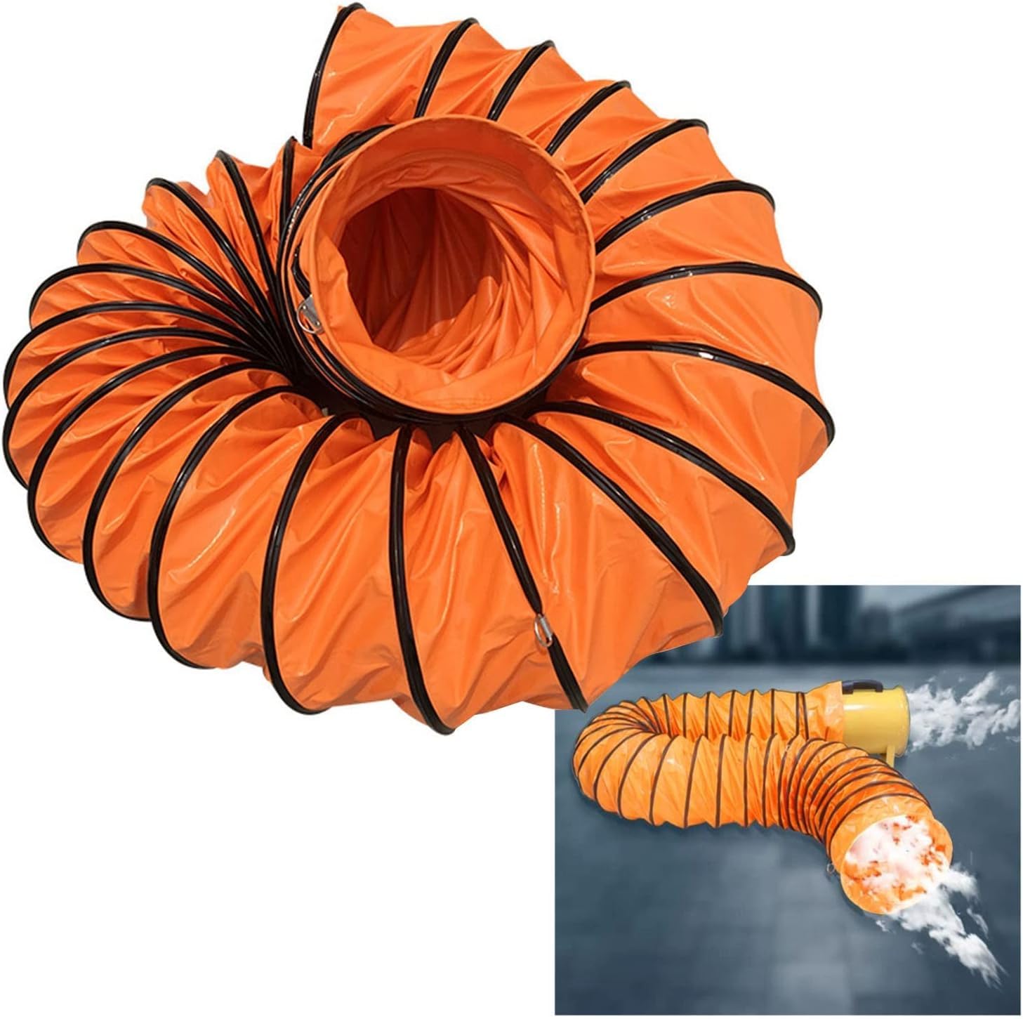 Tuyau flexible CVC avec corde réglable et anneaux en D pour l'extraction