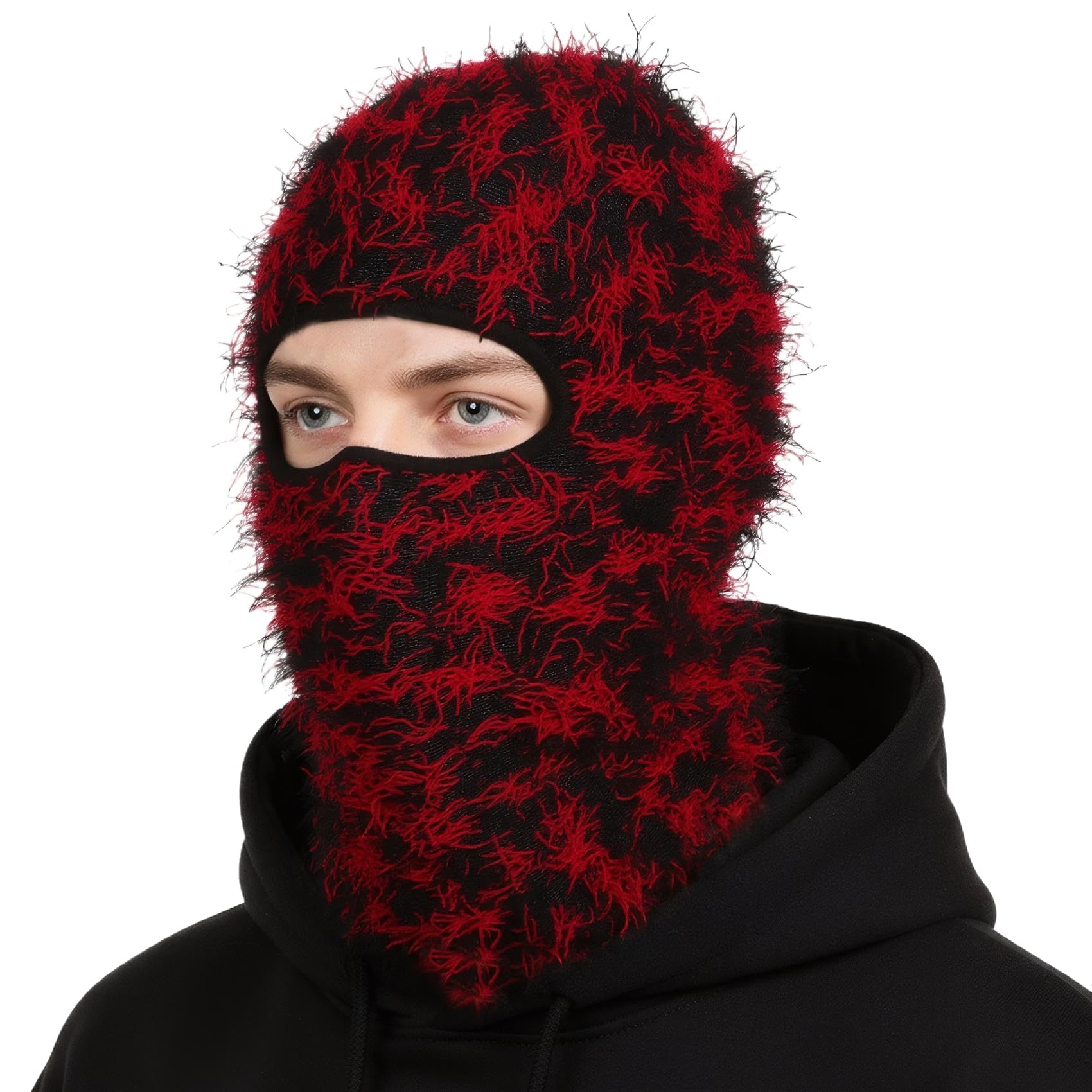 Distressed Balaclava Ski Mask Full Face Knitted Mask Balaclava Windproof Shiesty Ski Mask for Men Women for Cold