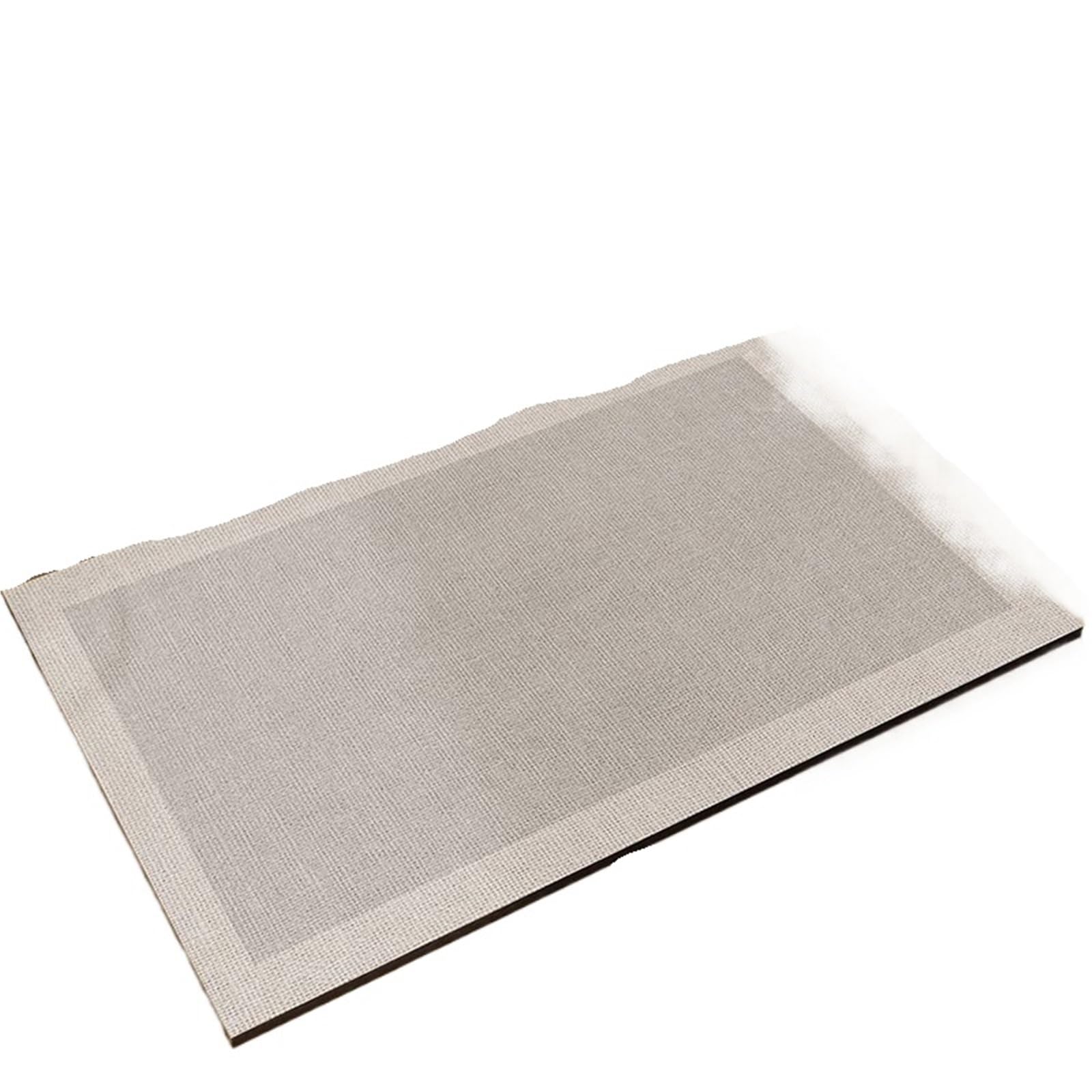 Tapis de bain absorbant diatomée et PVC antidérapant beige pour garder vos pieds au sec - 2 pcs