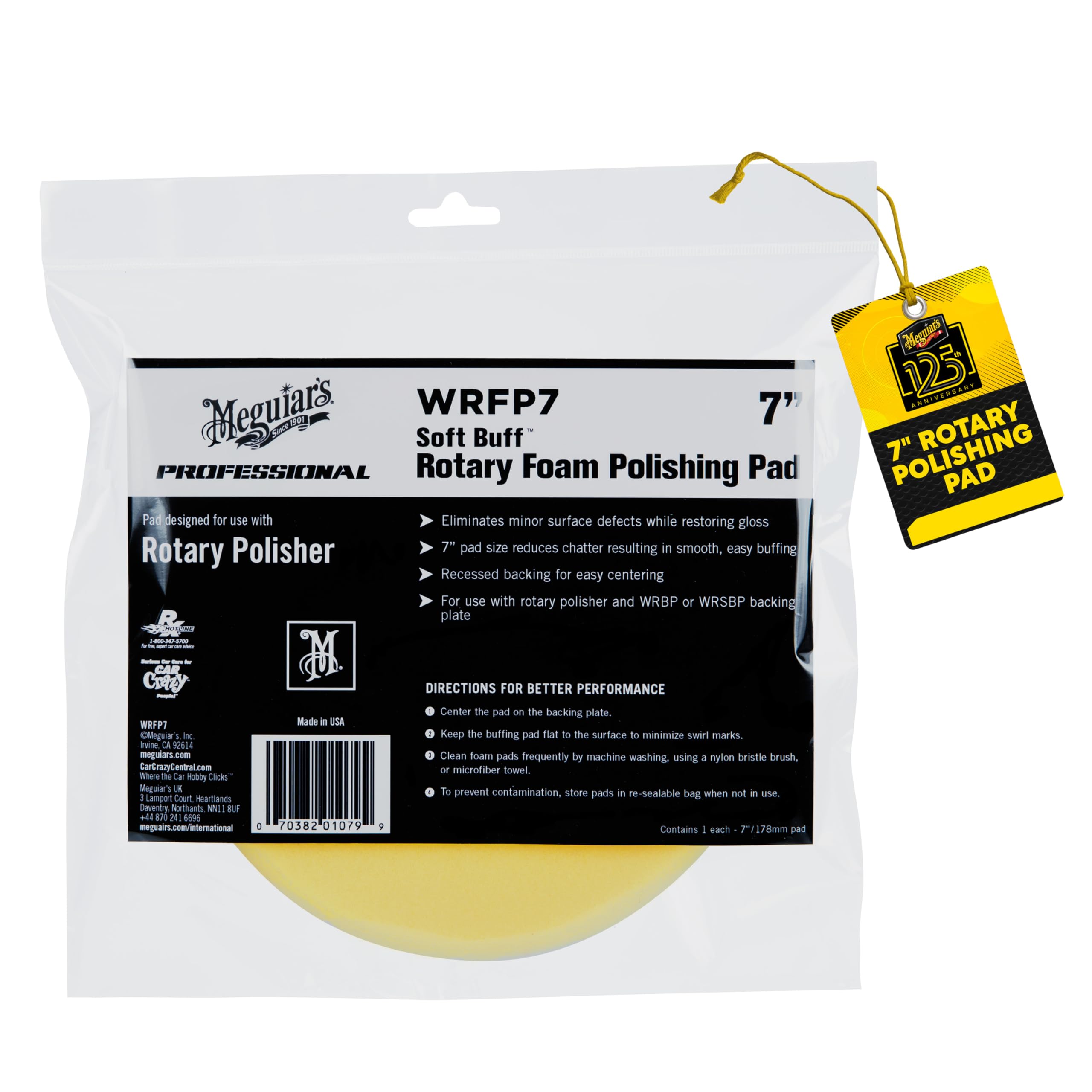 Meguiar's DFP5 Yellow Foam Polishing Disc - Medium Cut - 5 Inch (12,7 cm) — view 8