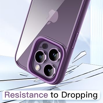 JETech Case for iPhone 14 Pro Max, Deep Purple