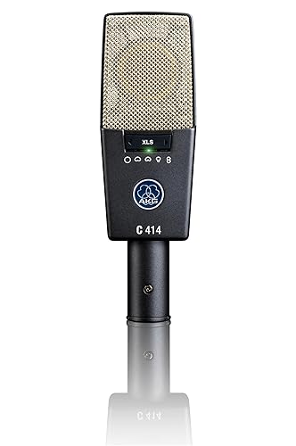 AKG Pro Audio Condenser Microphone, XLR, Black, C414 (3059X00060) - C414 XLII Single